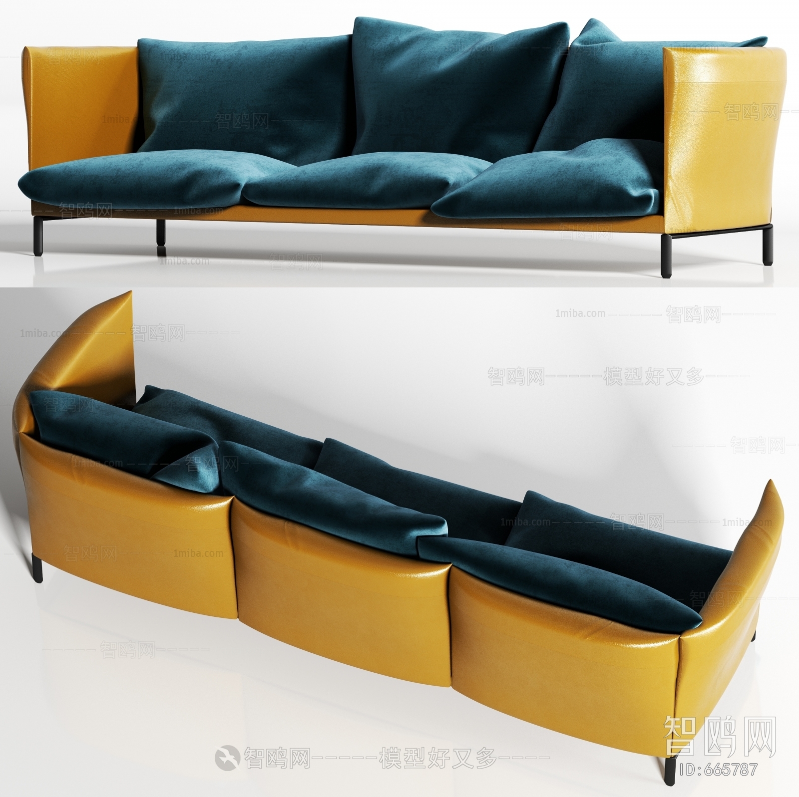 Modern Three-seat Sofa