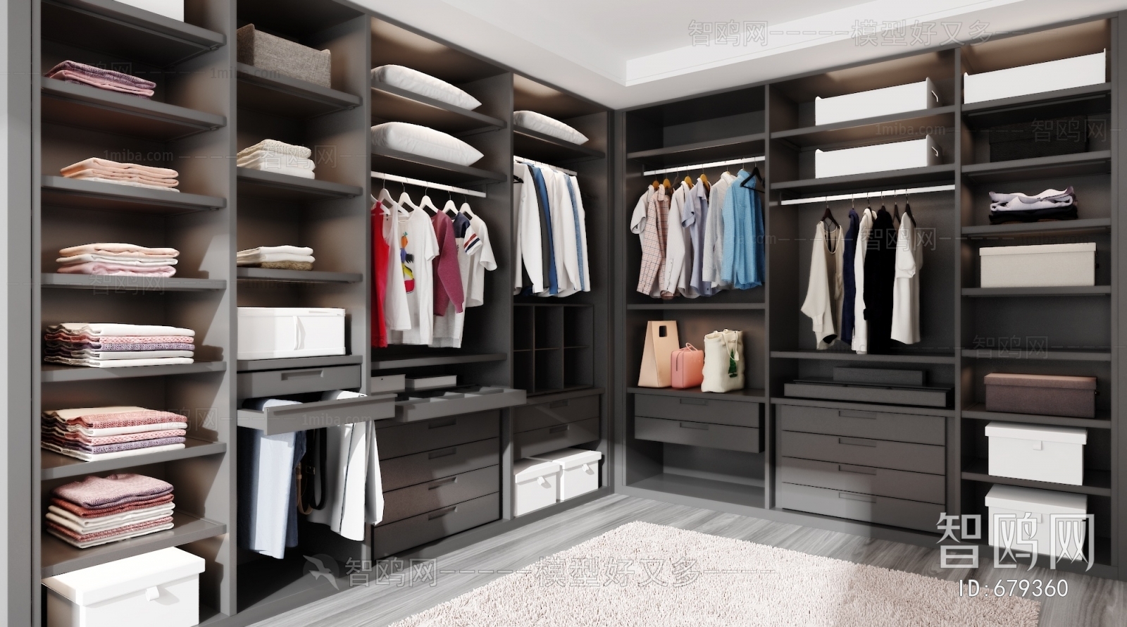 Modern Clothes Storage Area