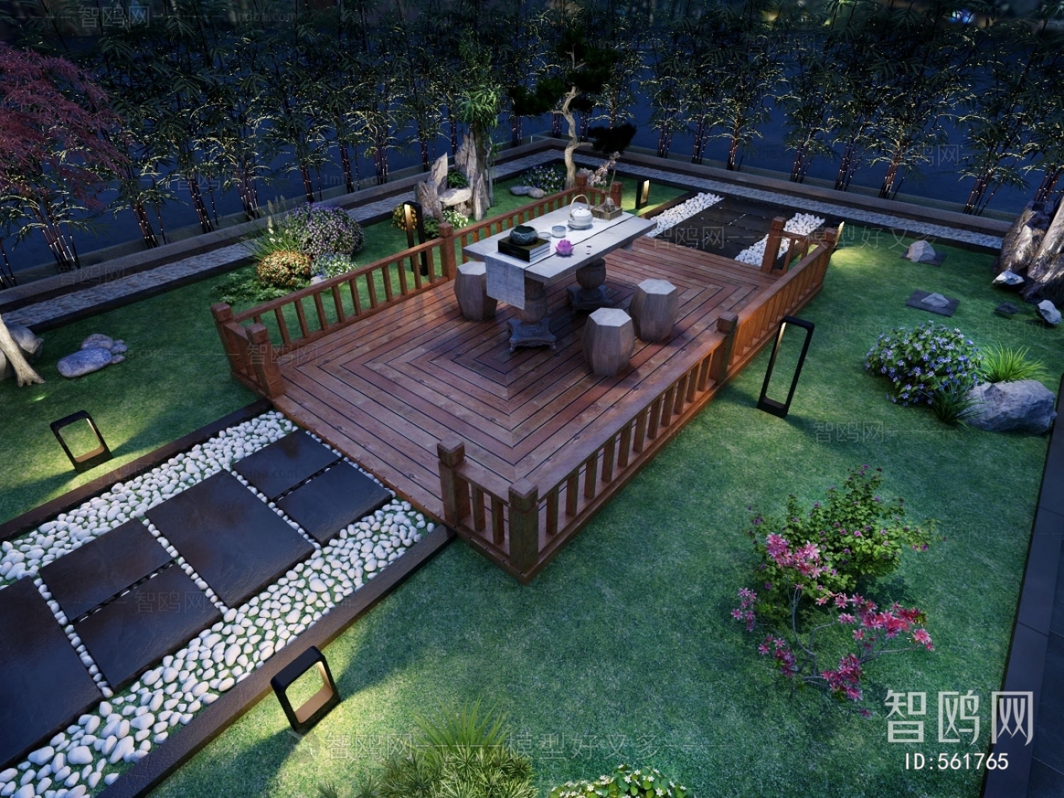 New Chinese Style Courtyard/landscape