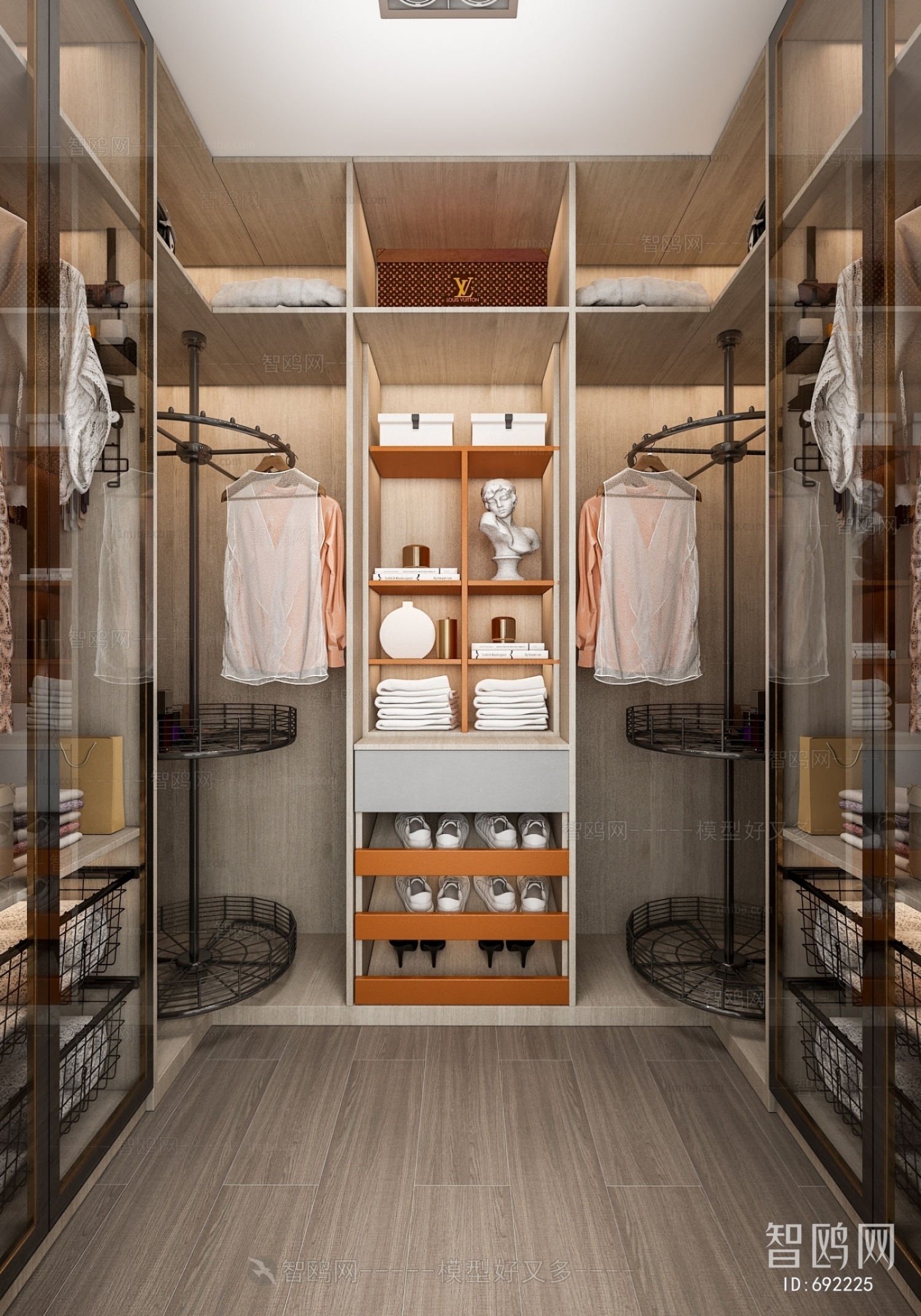 Modern Clothes Storage Area