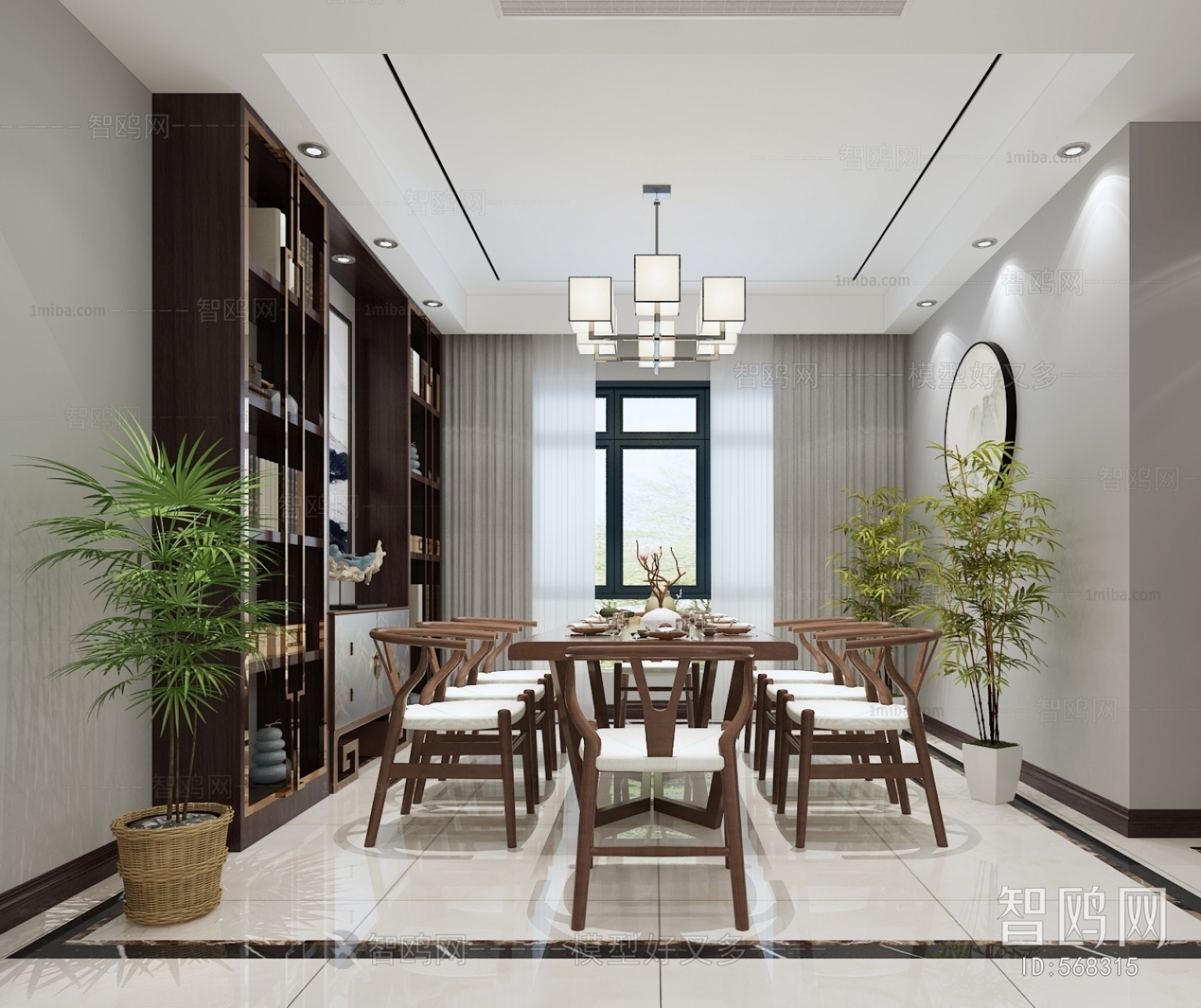 New Chinese Style Dining Room