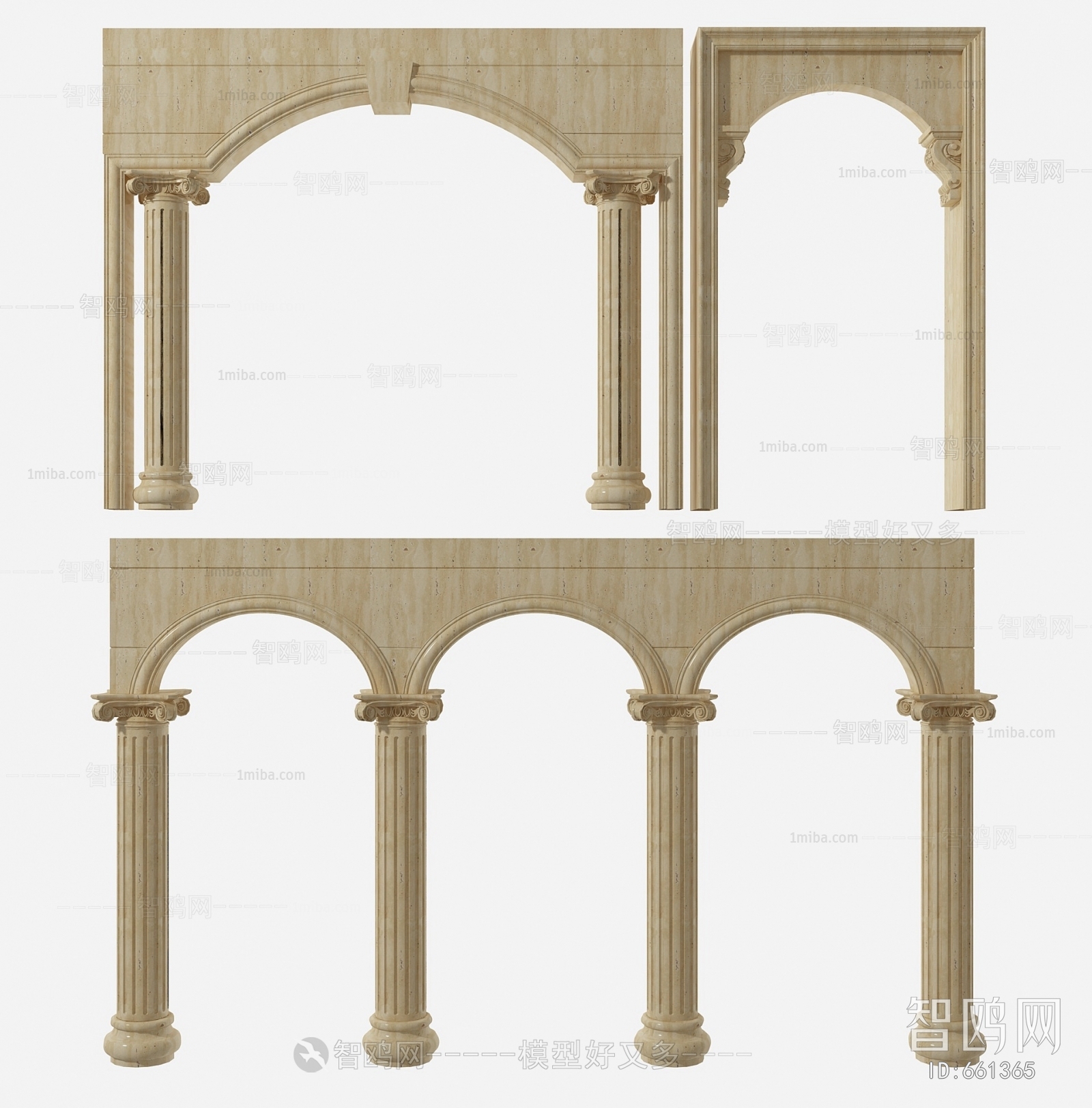 European Style Roman Pillar