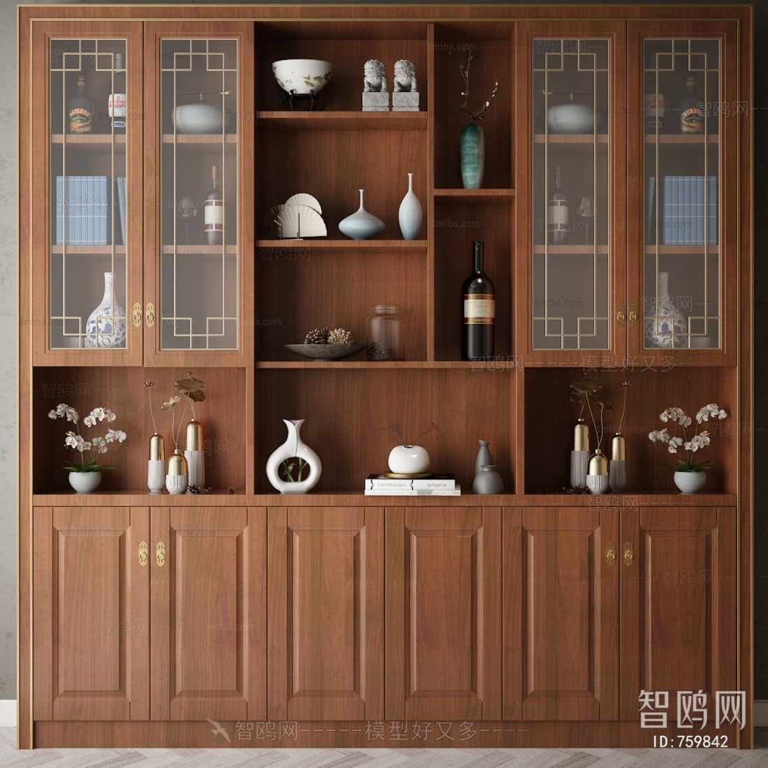 New Chinese Style Bookcase