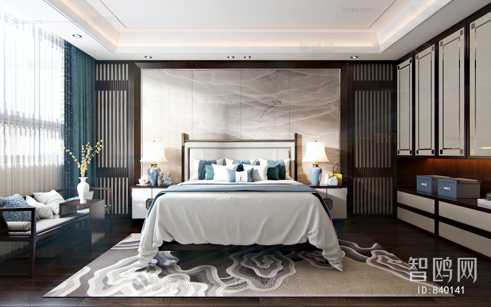 New Chinese Style Bedroom