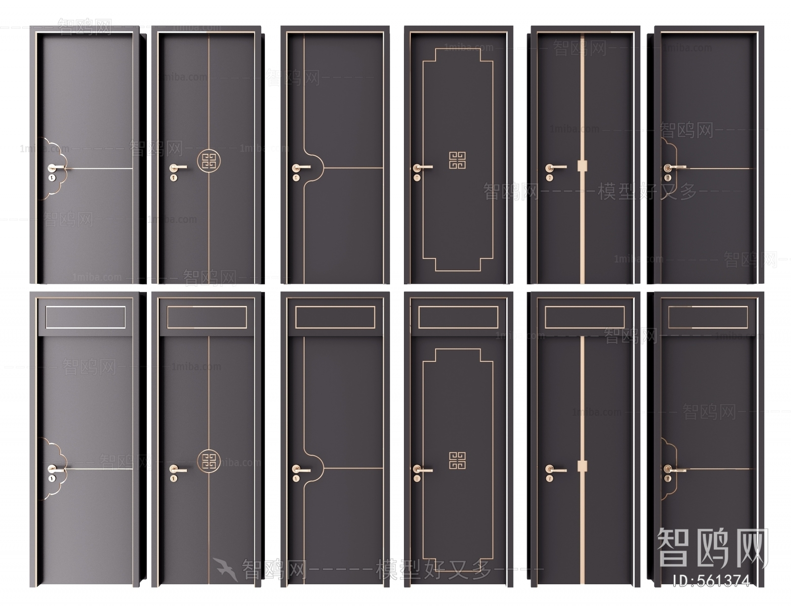 New Chinese Style Single Door