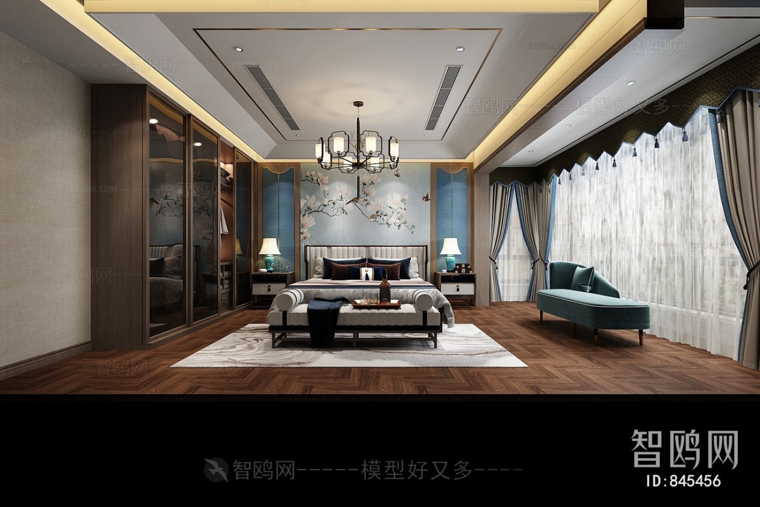 New Chinese Style Bedroom