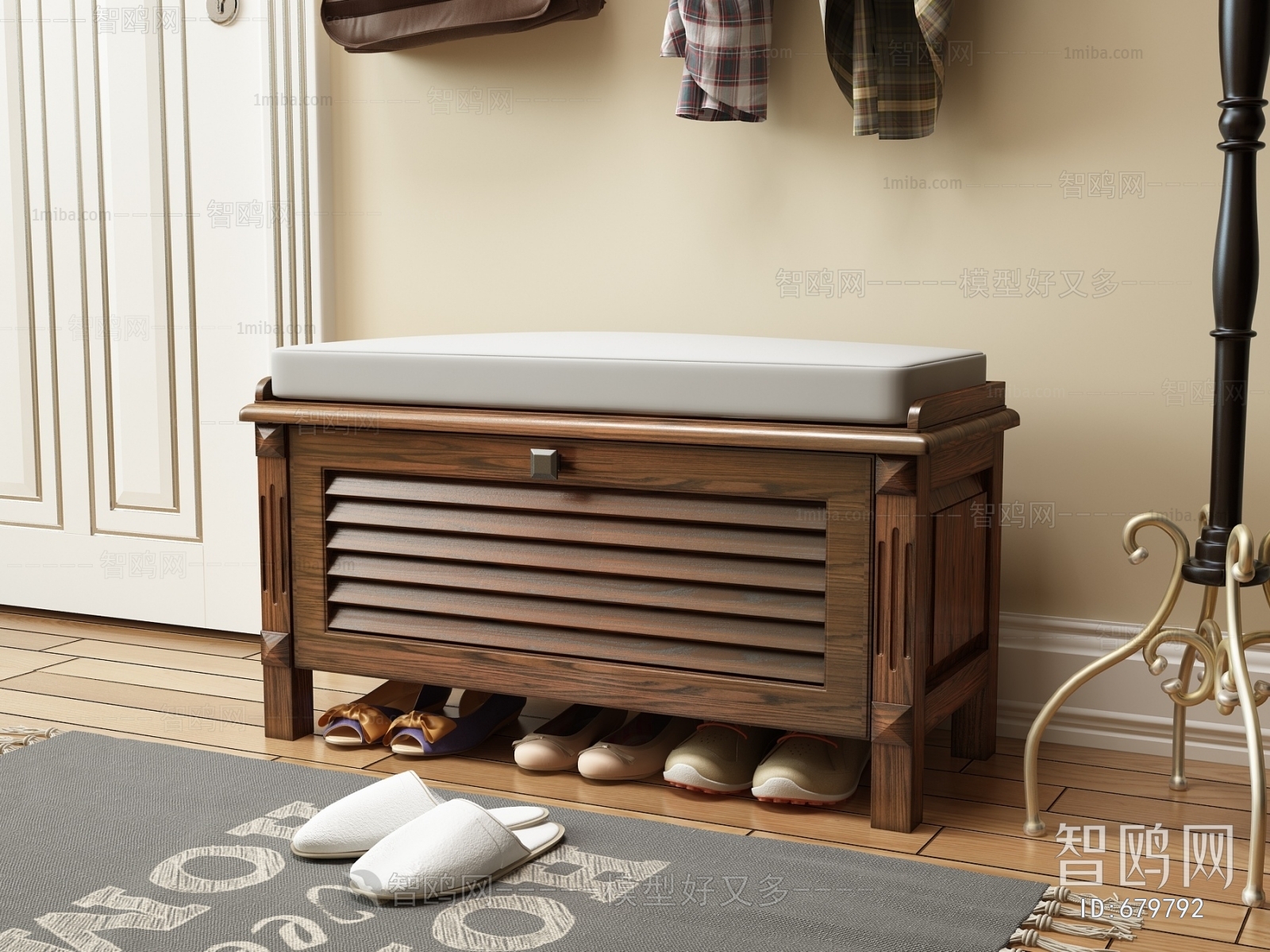 American Style Stool For Changing Shoes