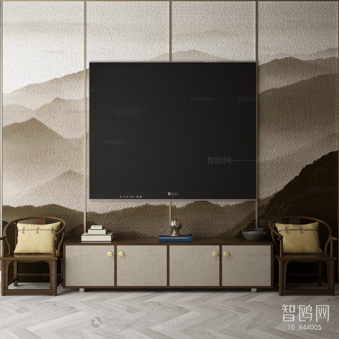 New Chinese Style TV Cabinet