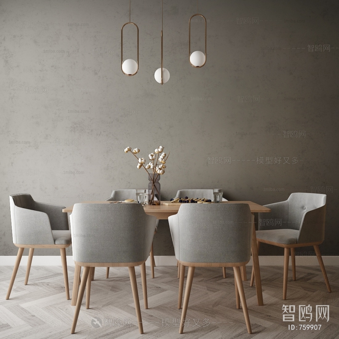 Nordic Style Dining Table And Chairs