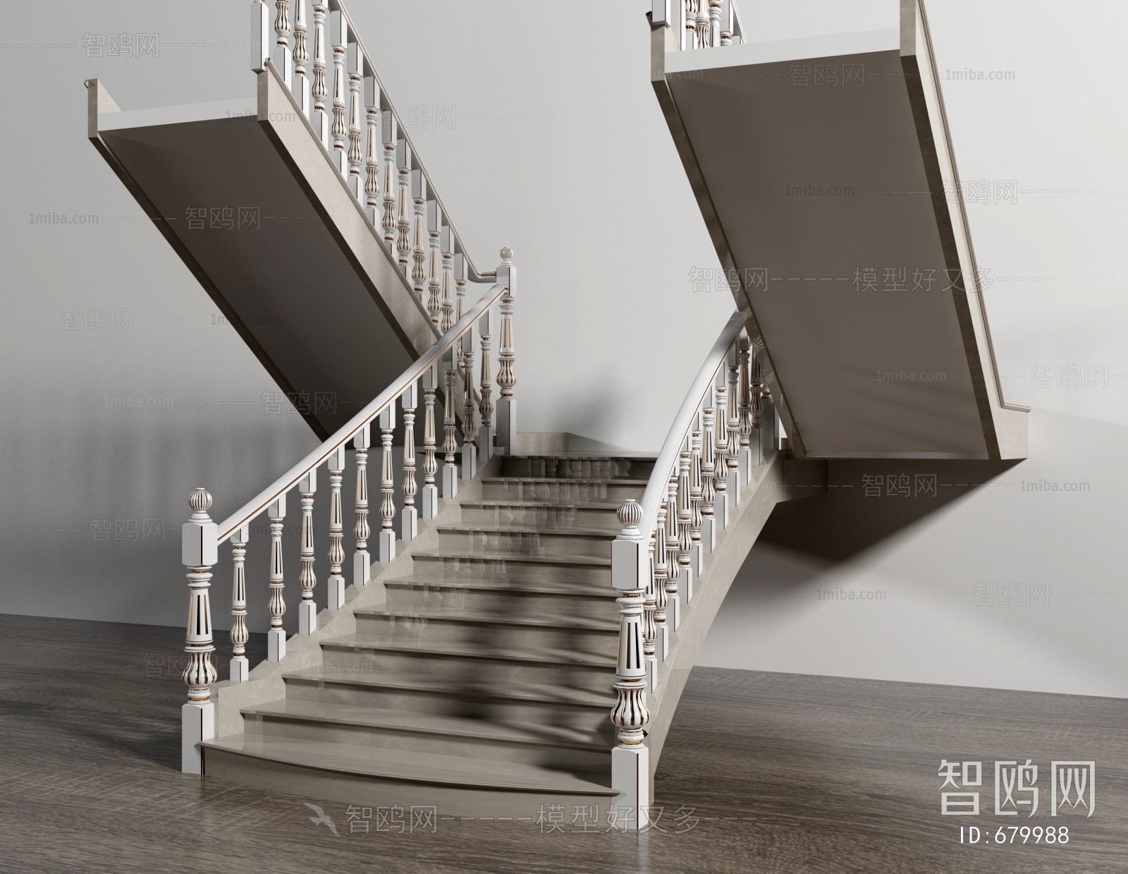 Simple European Style Stair Balustrade/elevator