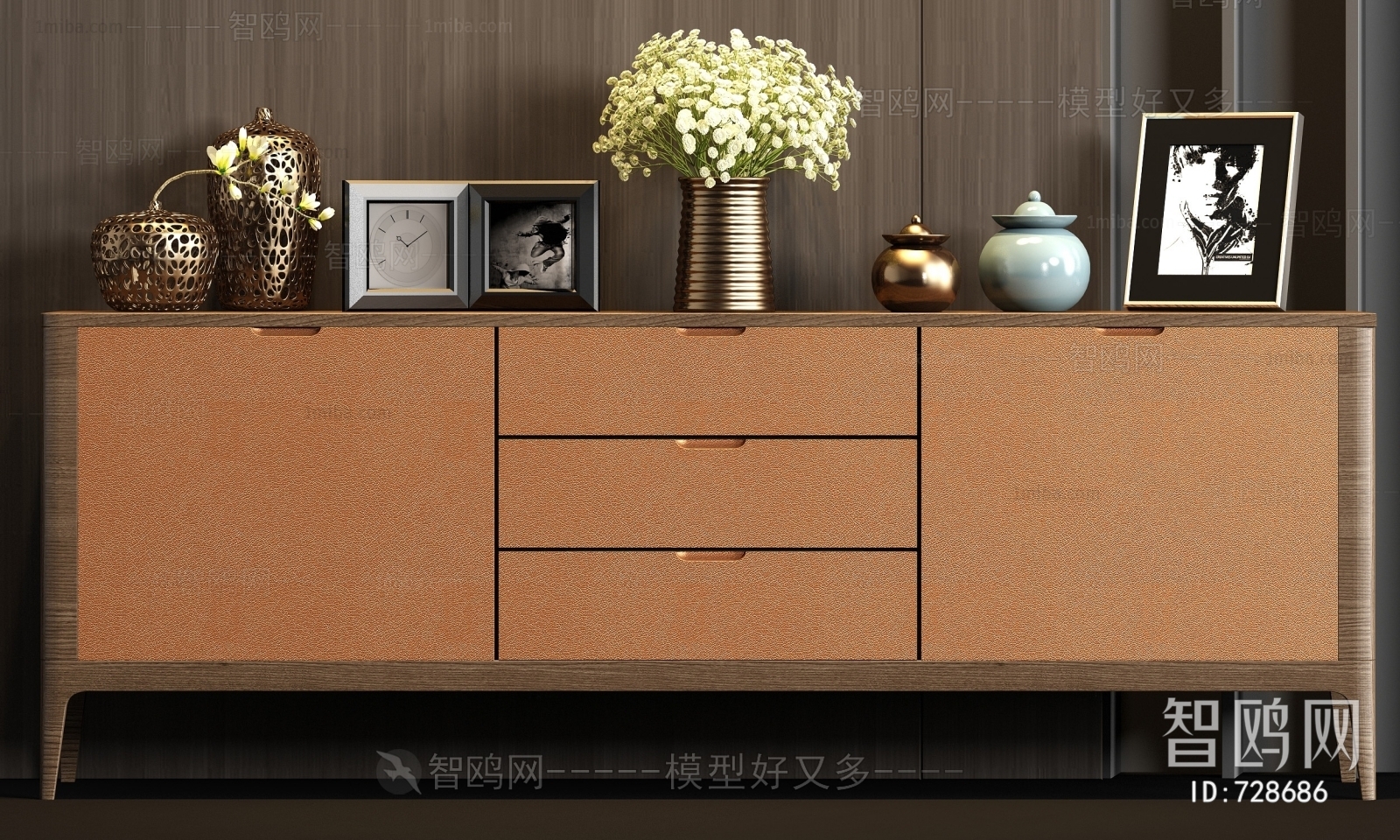 New Chinese Style TV Cabinet