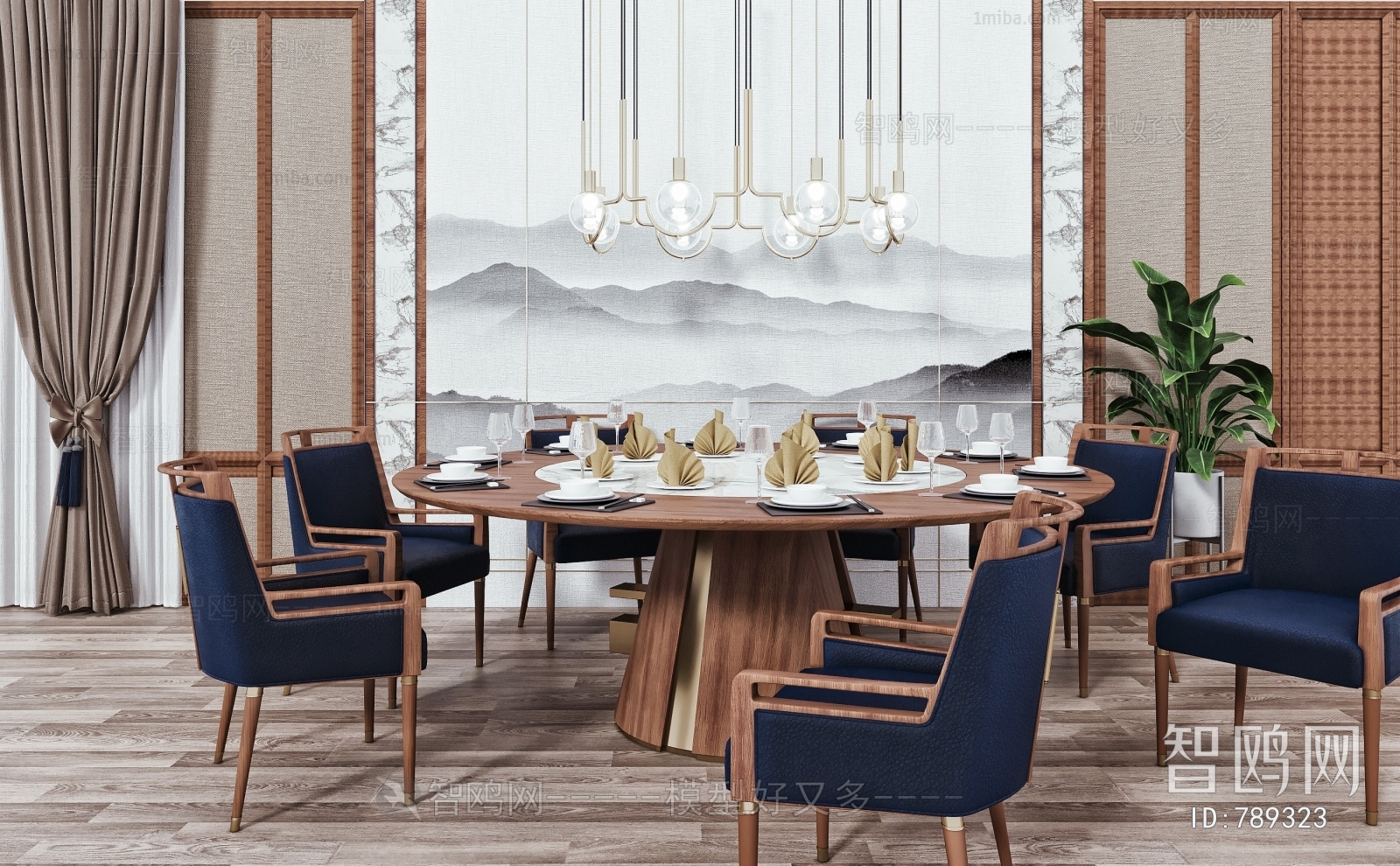 New Chinese Style Dining Table And Chairs