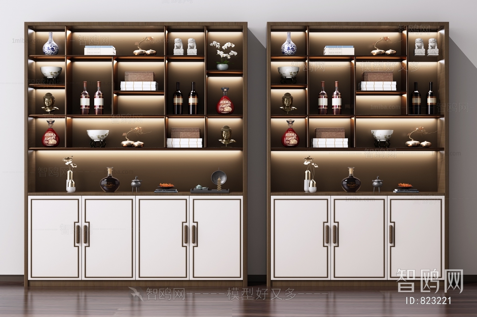 New Chinese Style Wine Cabinet