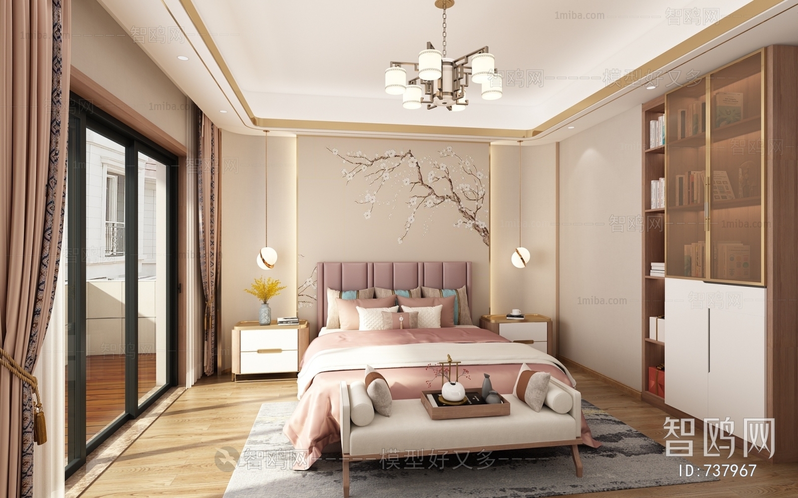 New Chinese Style Bedroom