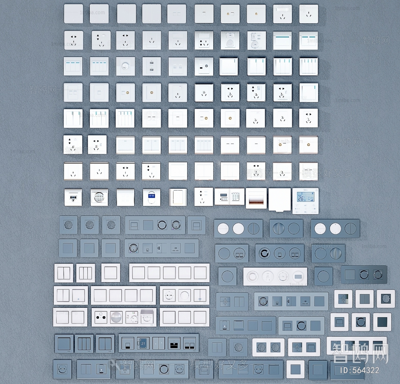 Modern Switch Socket Panel