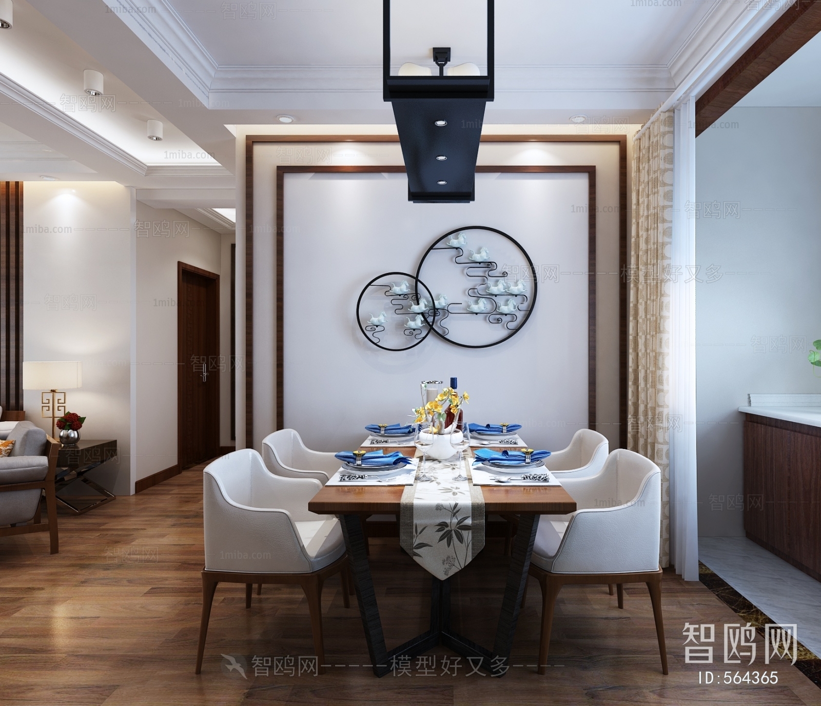 New Chinese Style Dining Room