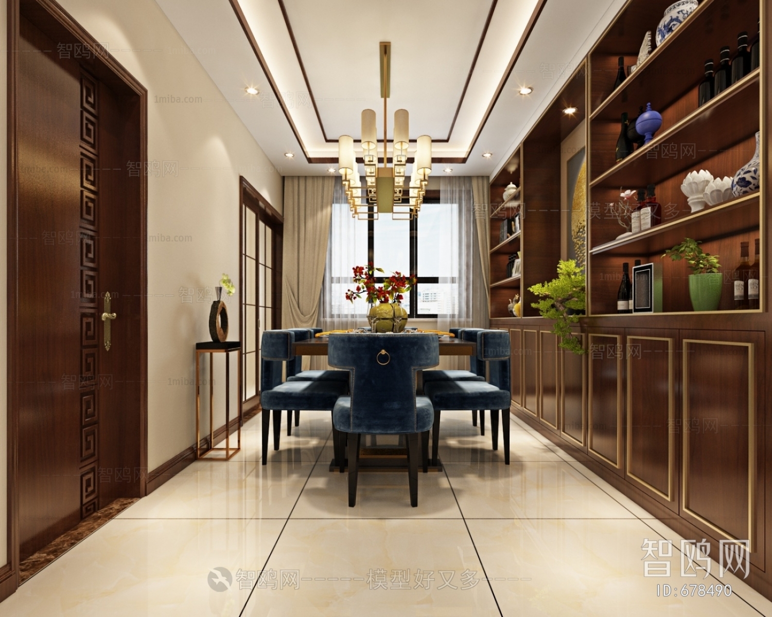 New Chinese Style Dining Room