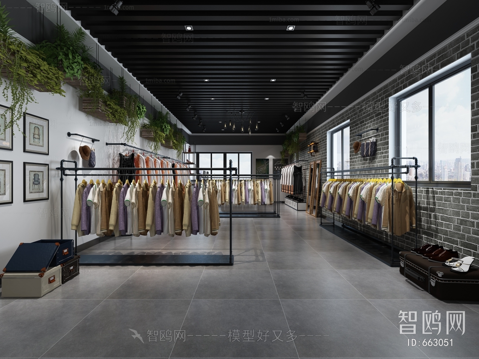 Industrial Style Clothing Store