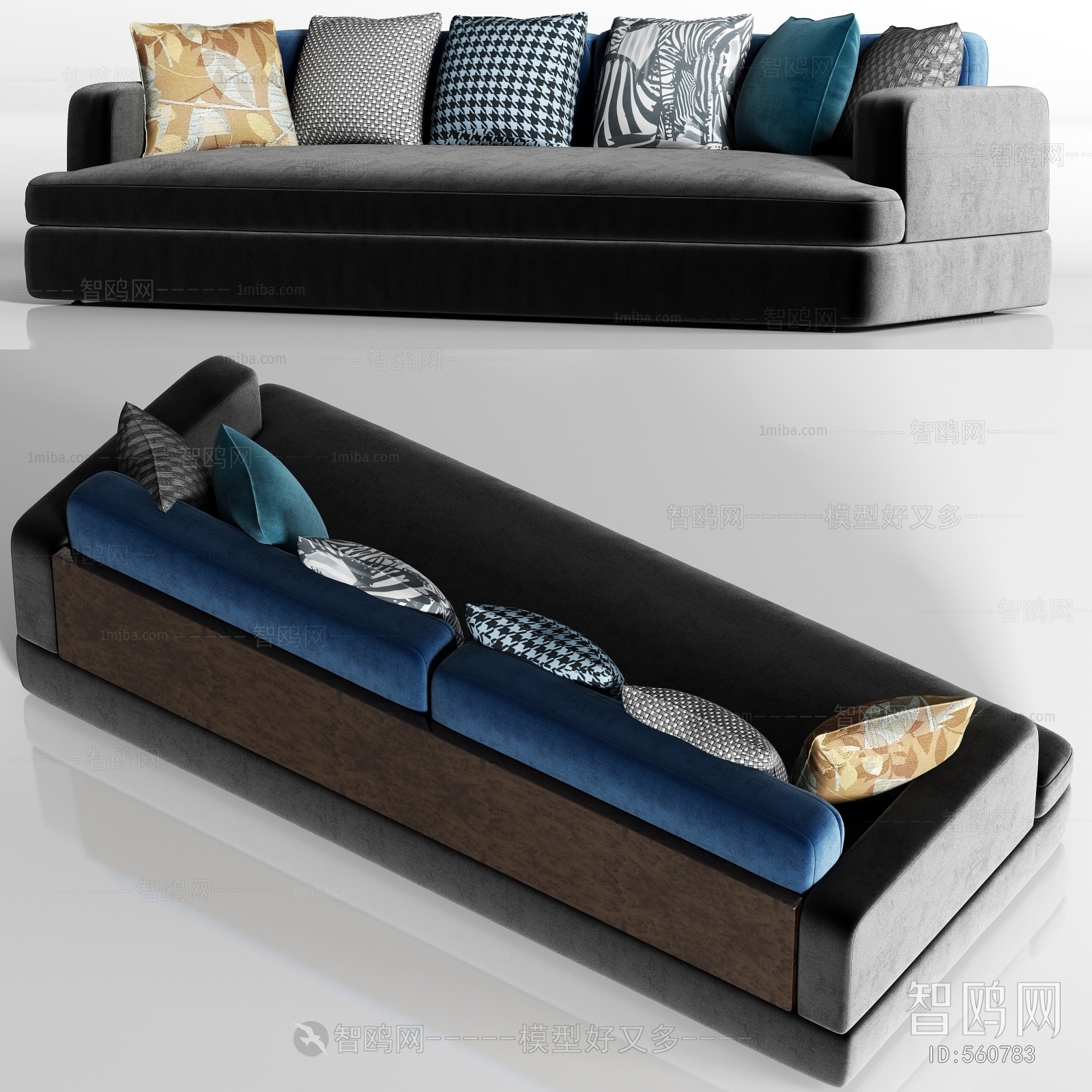 Modern Multi Person Sofa