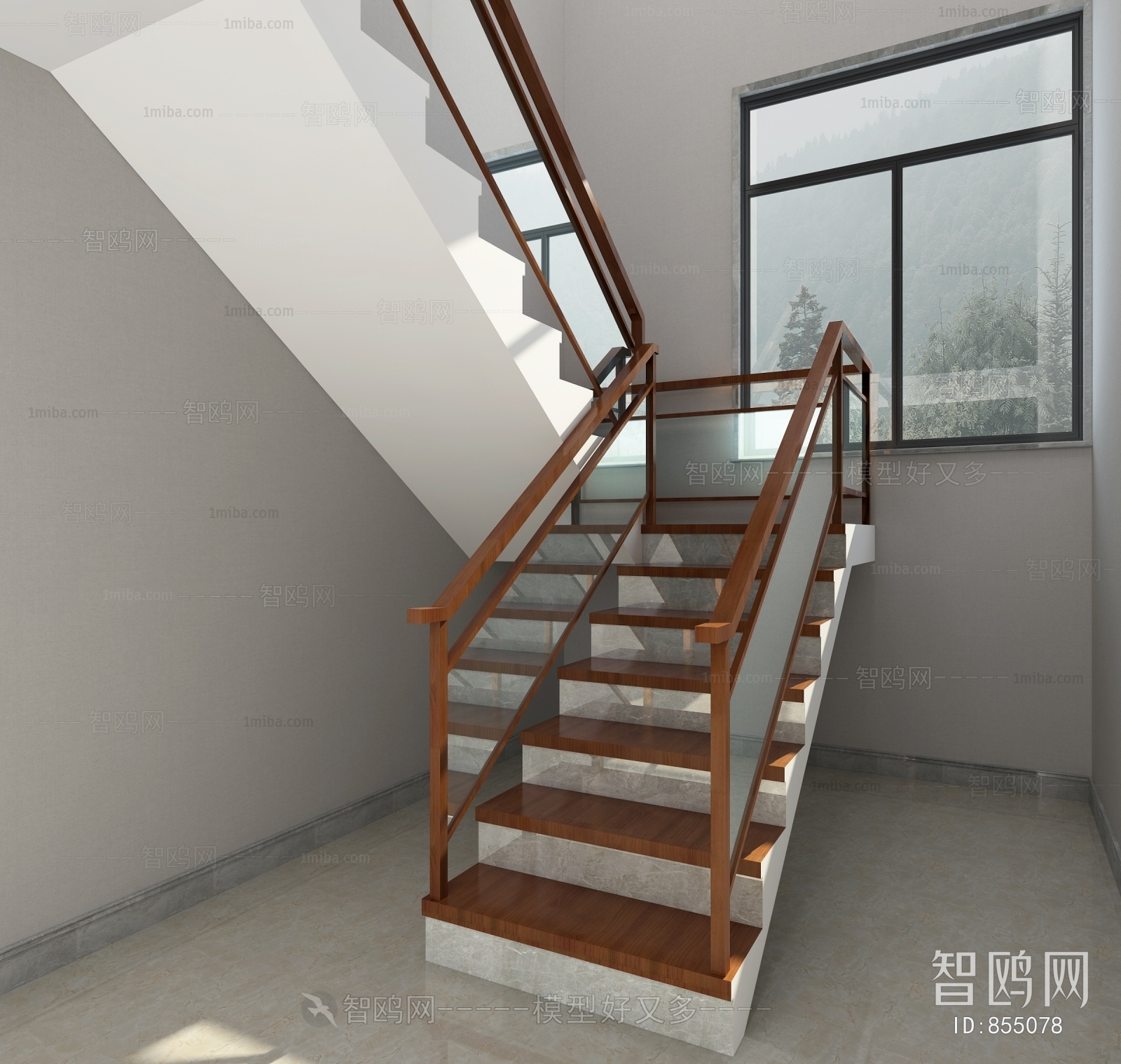 Modern Stair Balustrade/elevator