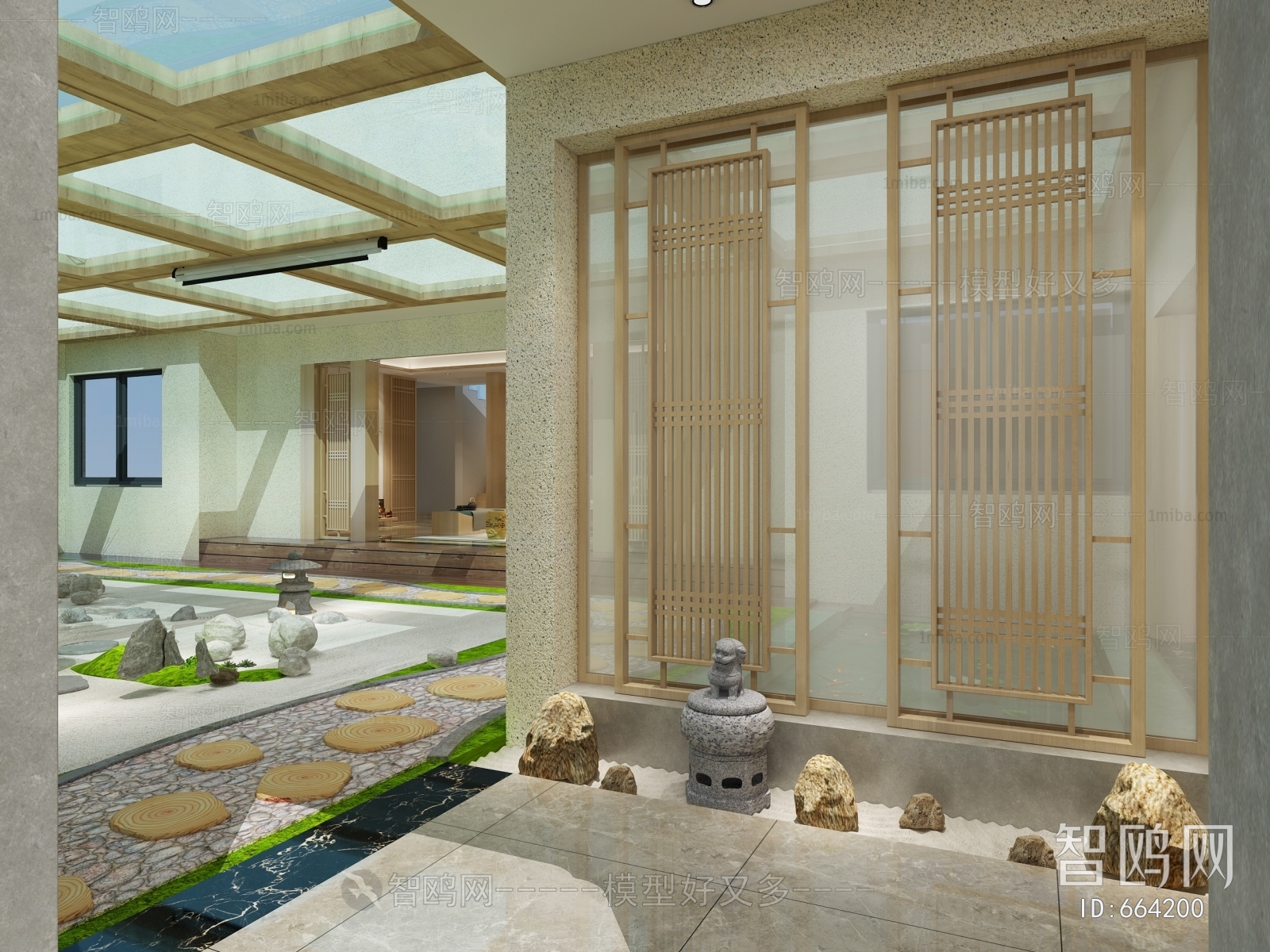 New Chinese Style Courtyard/landscape