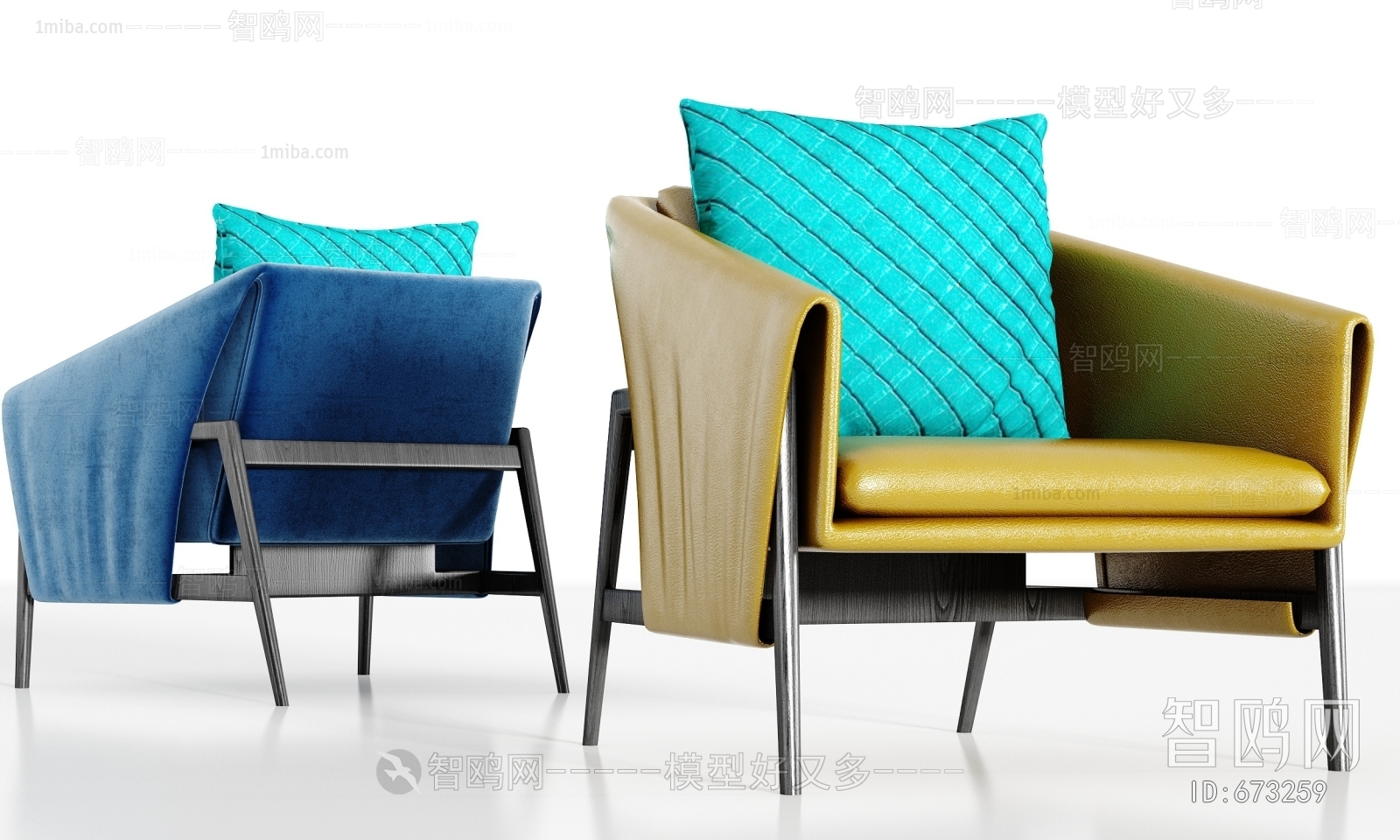 New Chinese Style Single Sofa