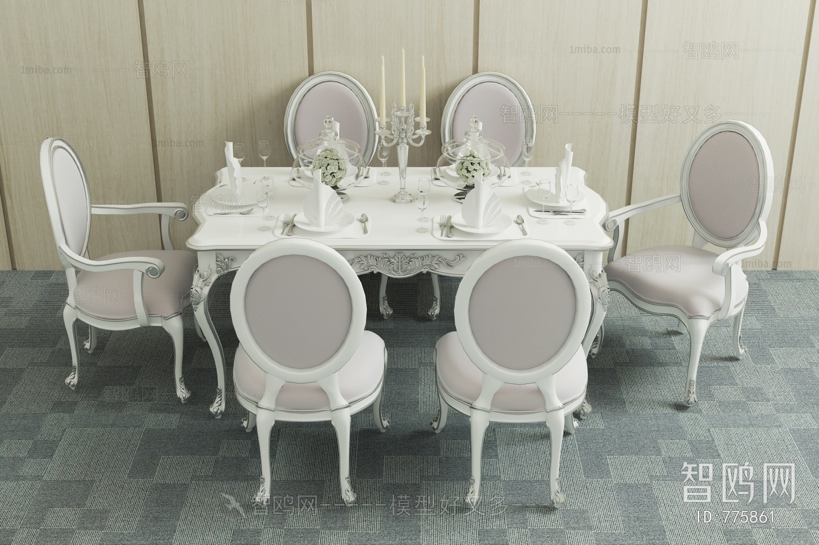 American Style Dining Table And Chairs