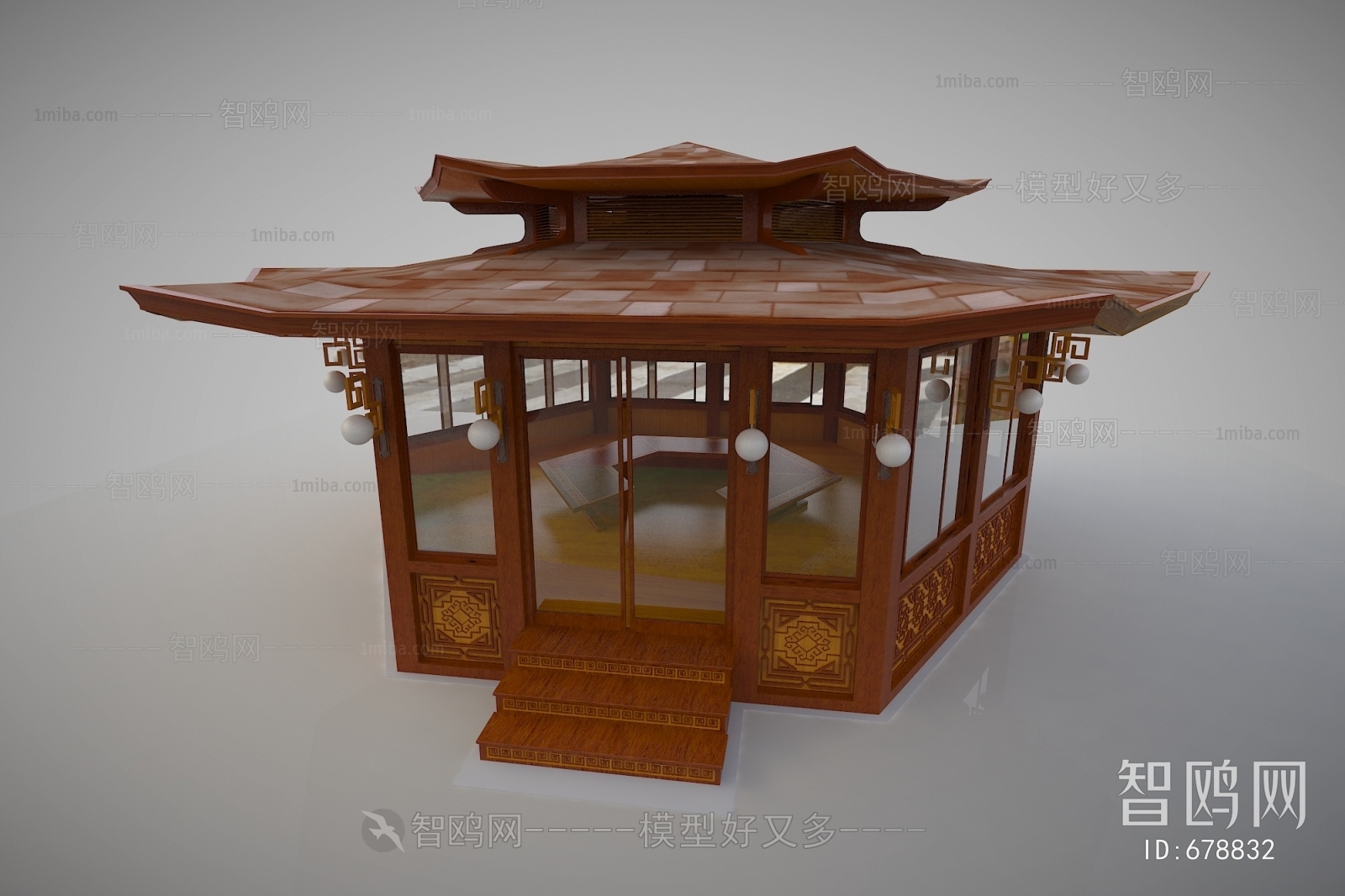 New Chinese Style Ancient Architectural Buildings