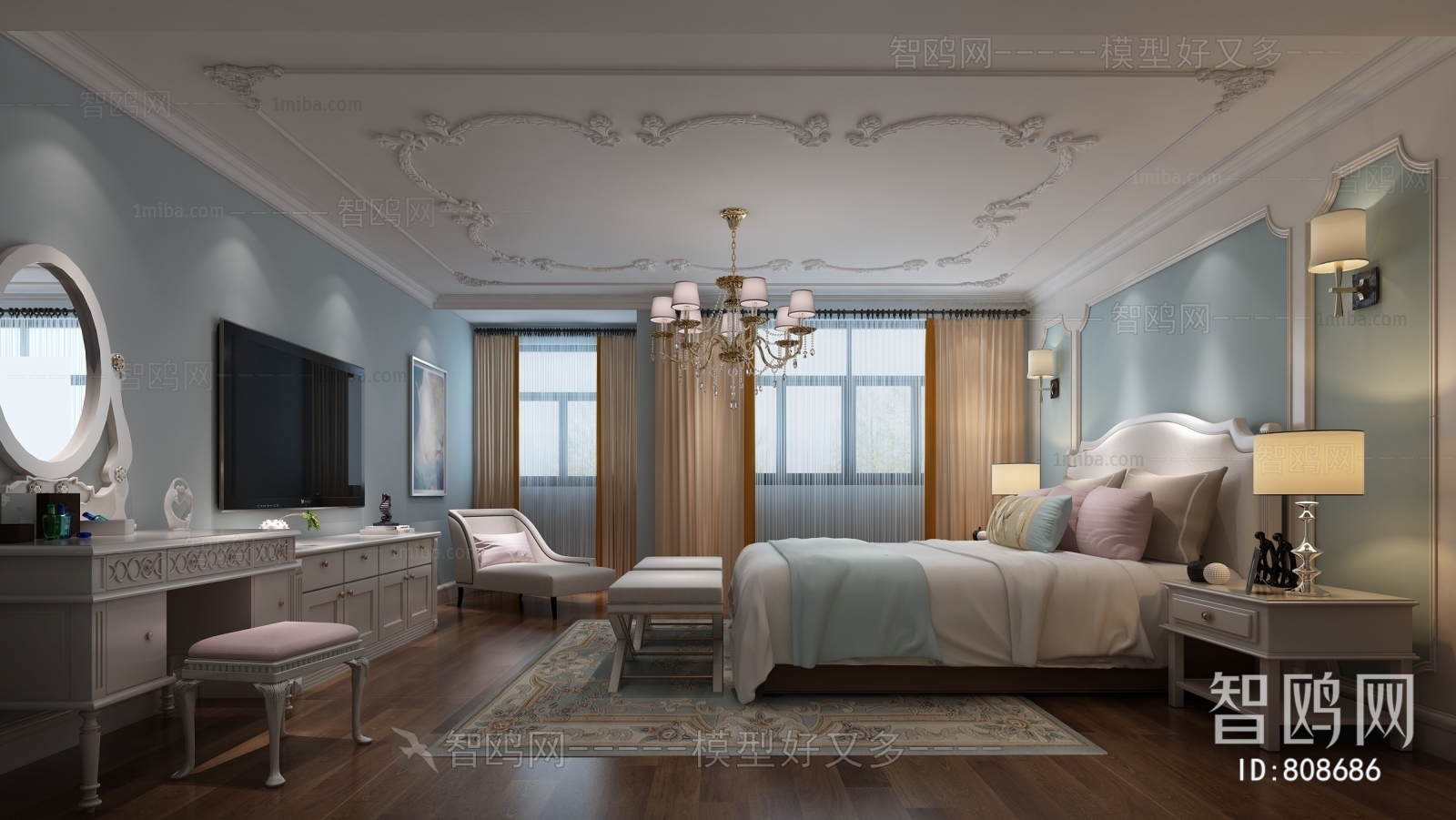 New Classical Style Bedroom