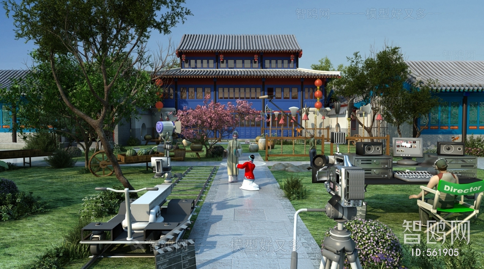 New Chinese Style Courtyard/landscape