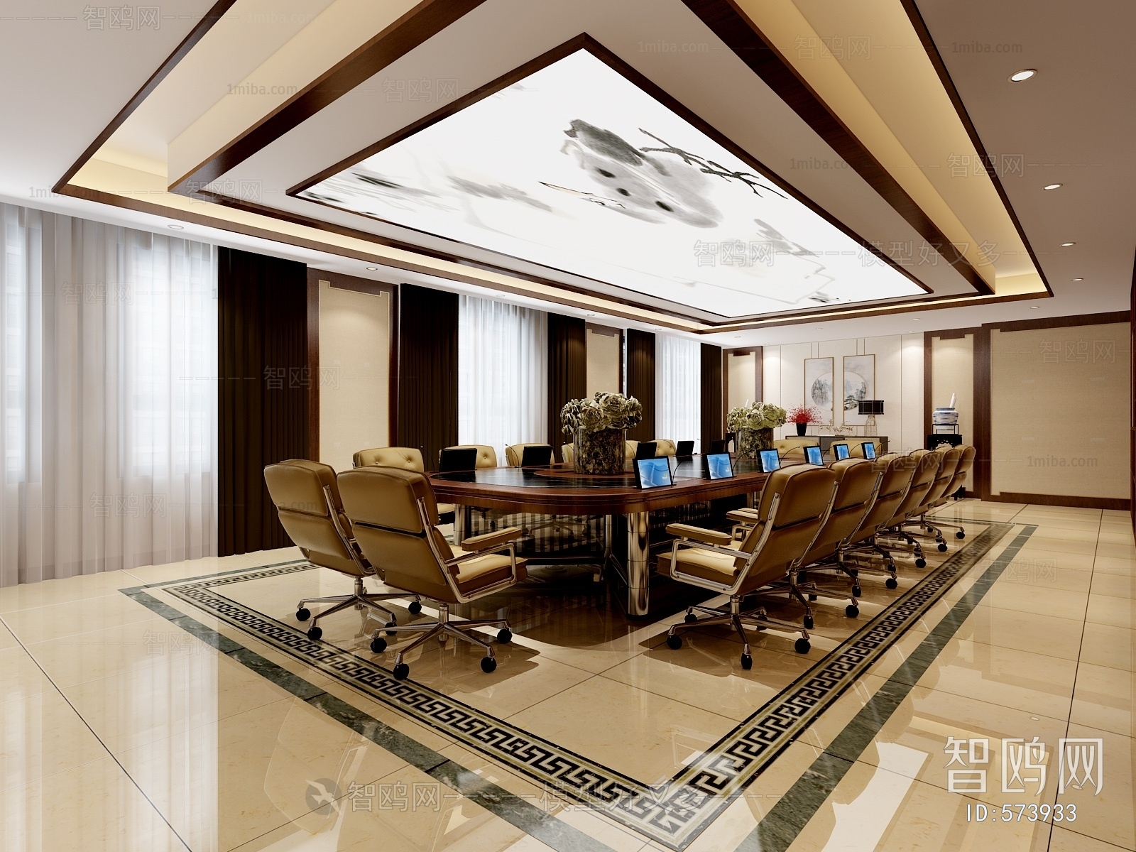 New Chinese Style Meeting Room