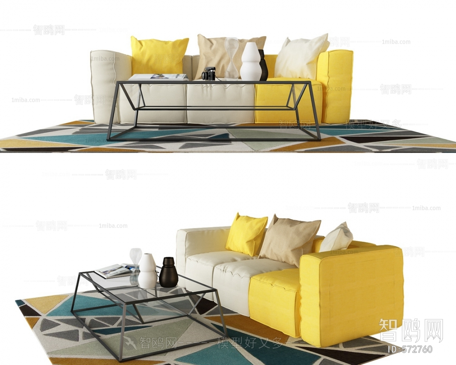 Modern Three-seat Sofa