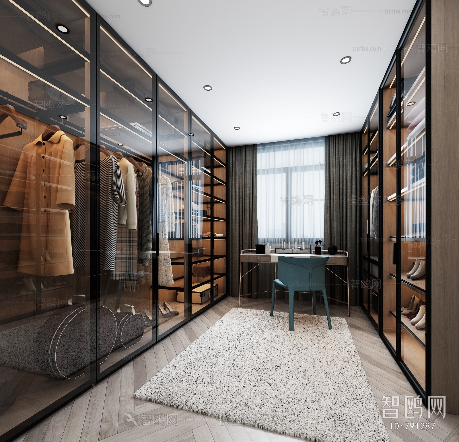 Modern Clothes Storage Area