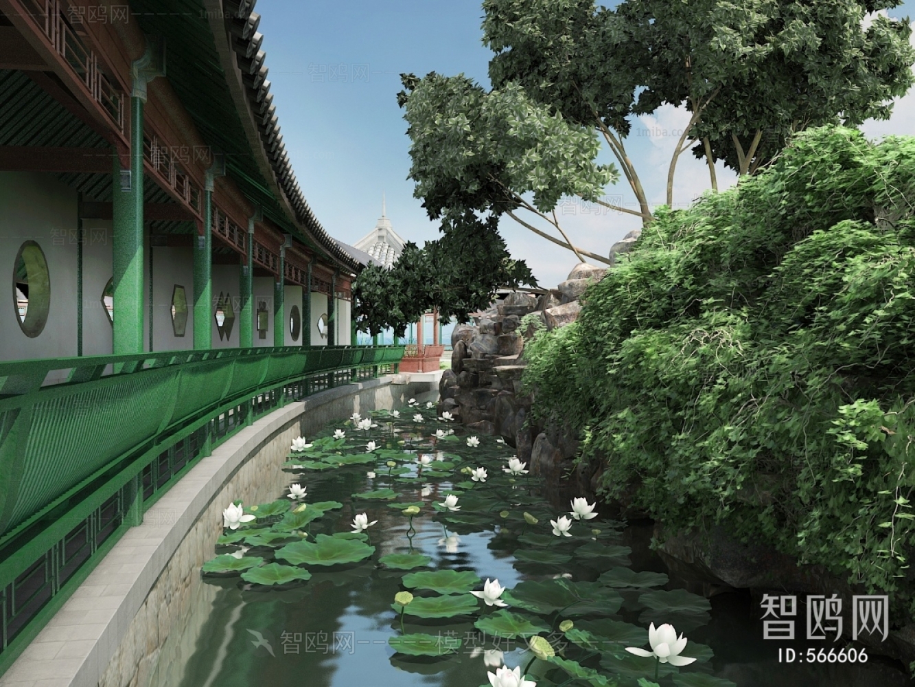 New Chinese Style Courtyard/landscape