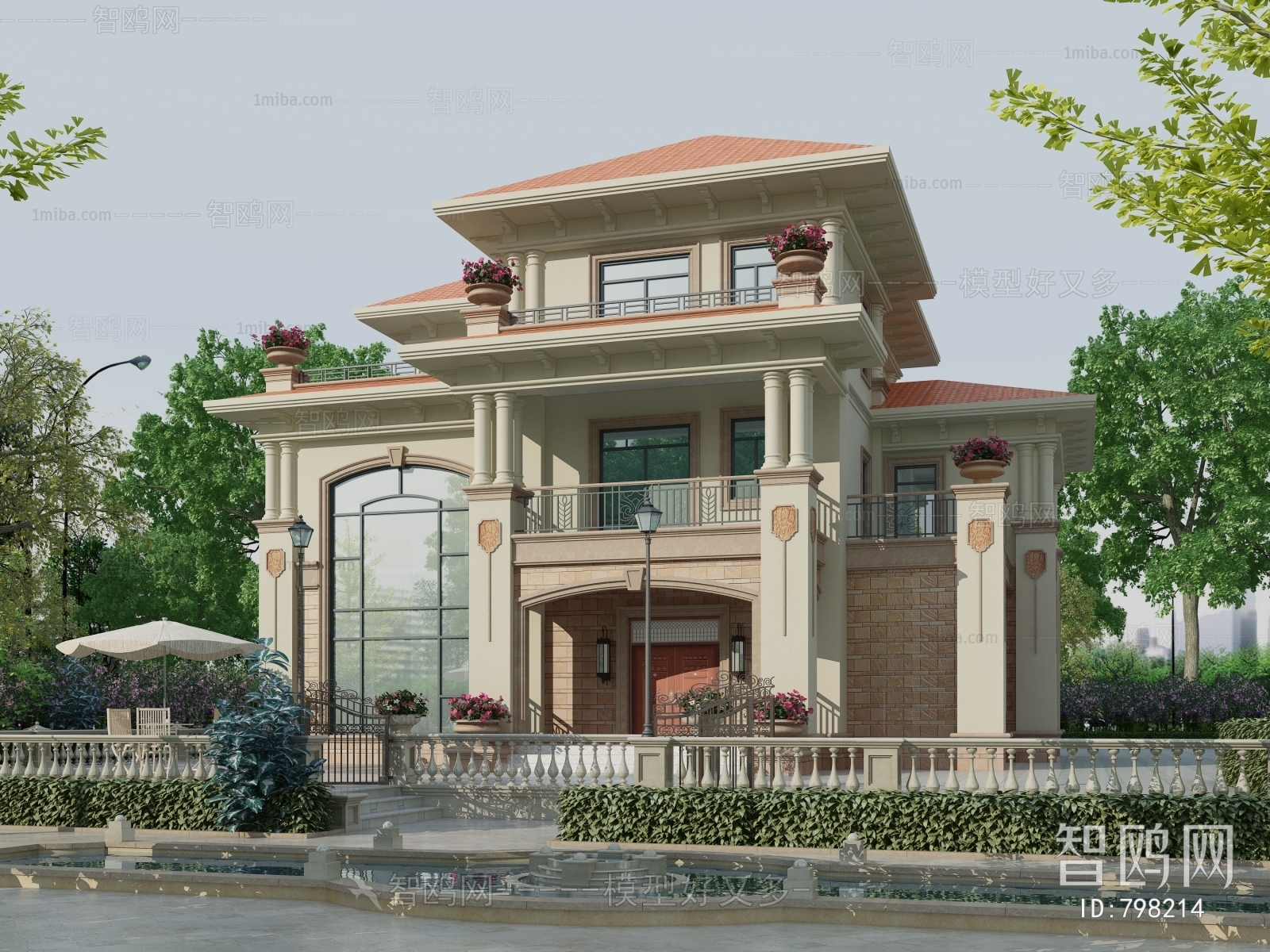 European Style Villa Appearance