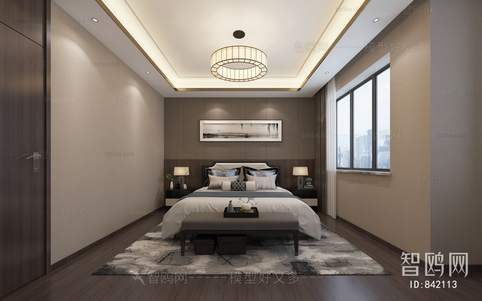 New Chinese Style Bedroom