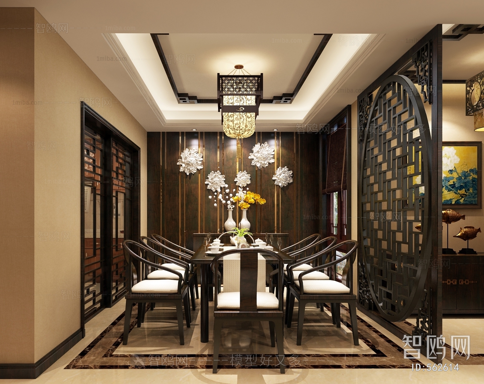 New Chinese Style Dining Room