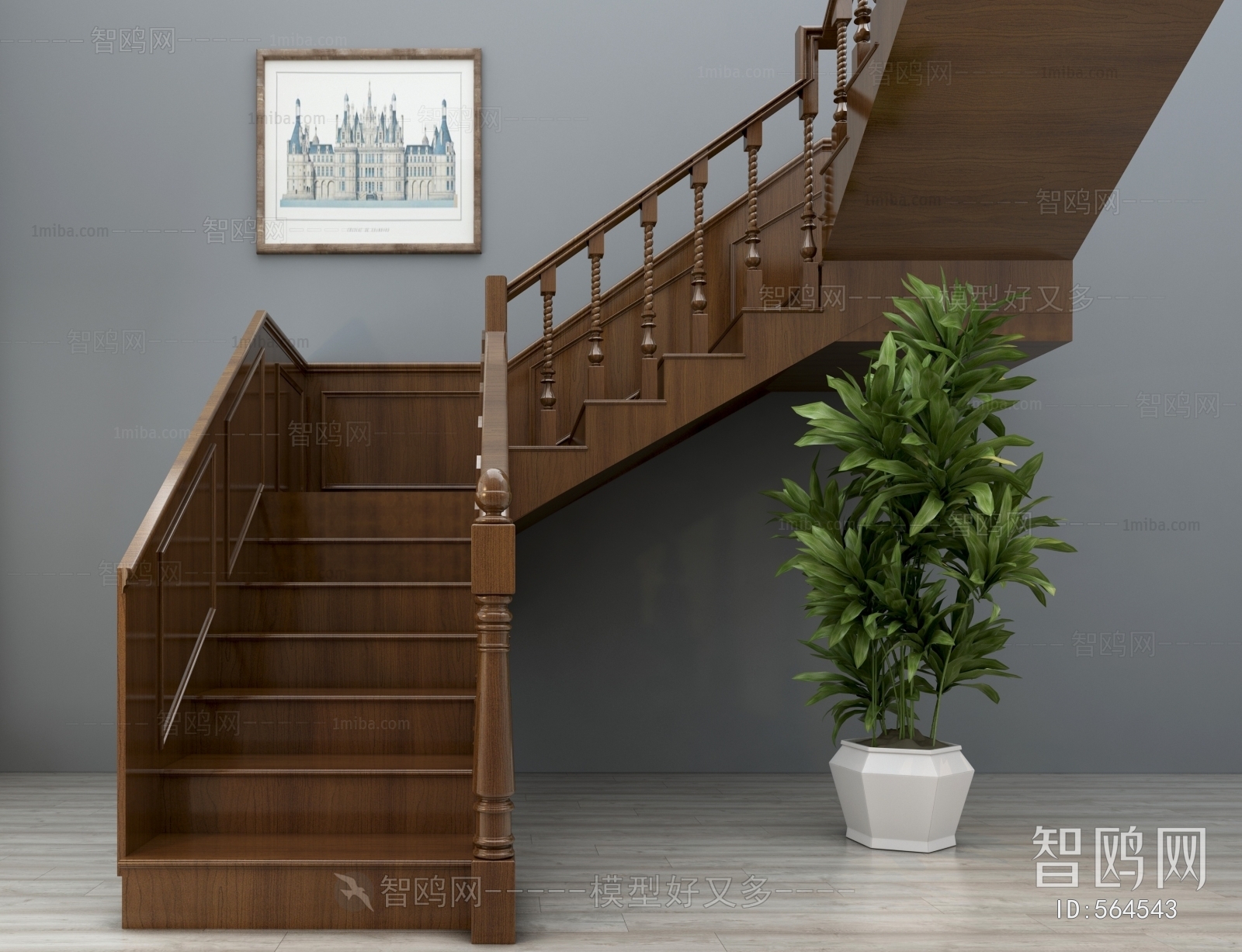 American Style Stair Balustrade/elevator