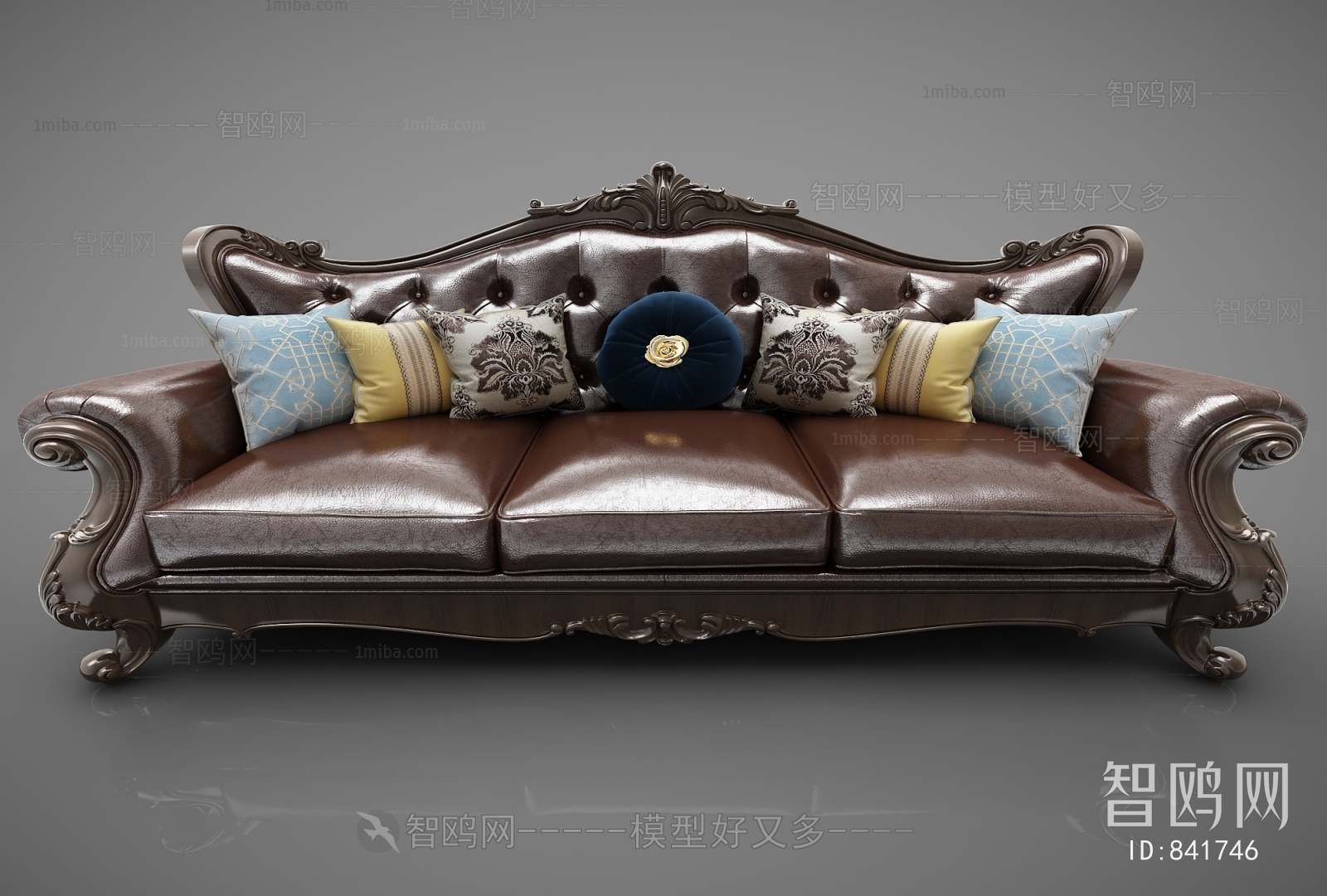 European Style Three-seat Sofa