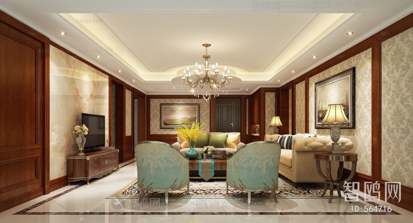 New Classical Style A Living Room