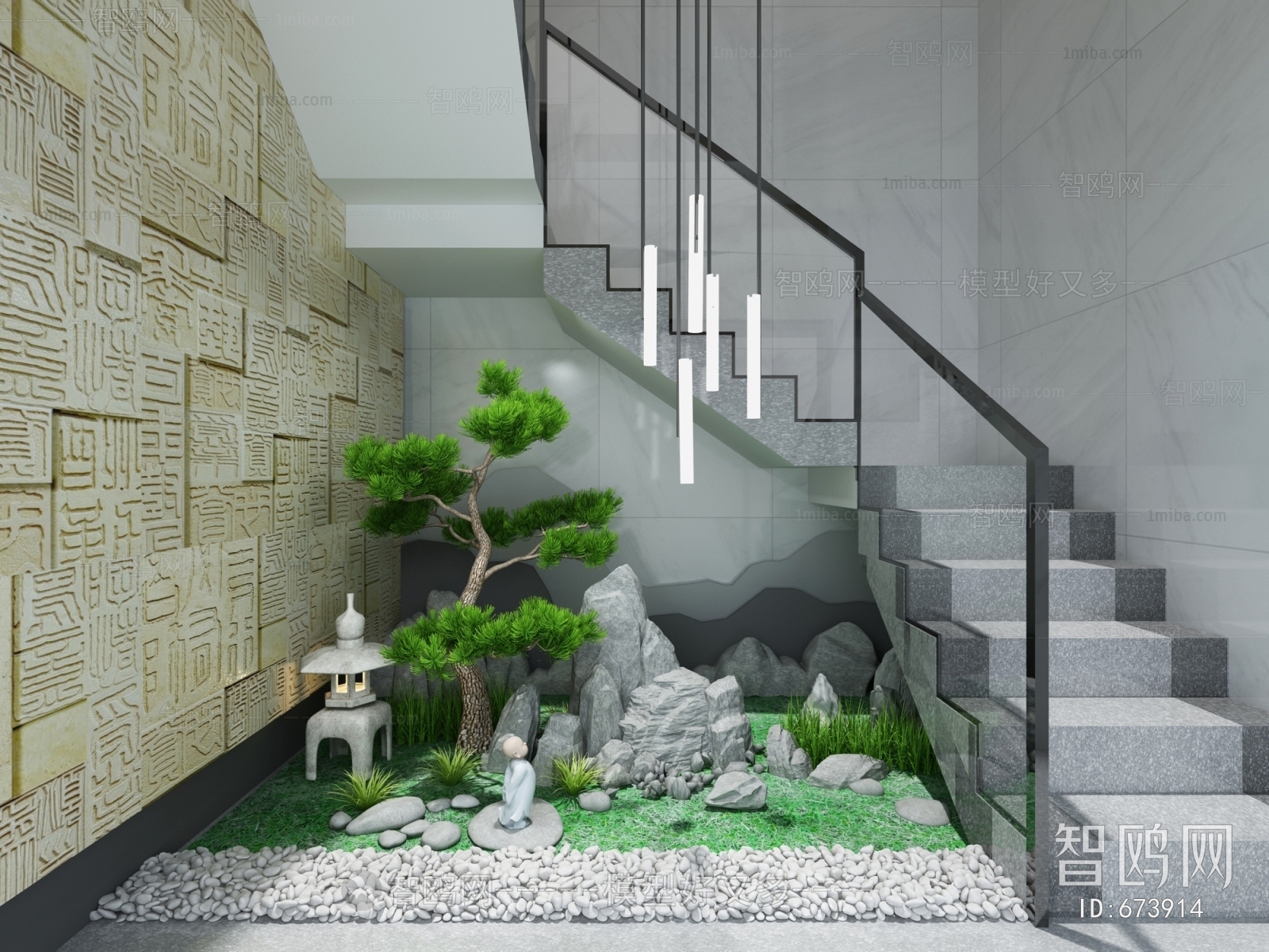 New Chinese Style Stairwell