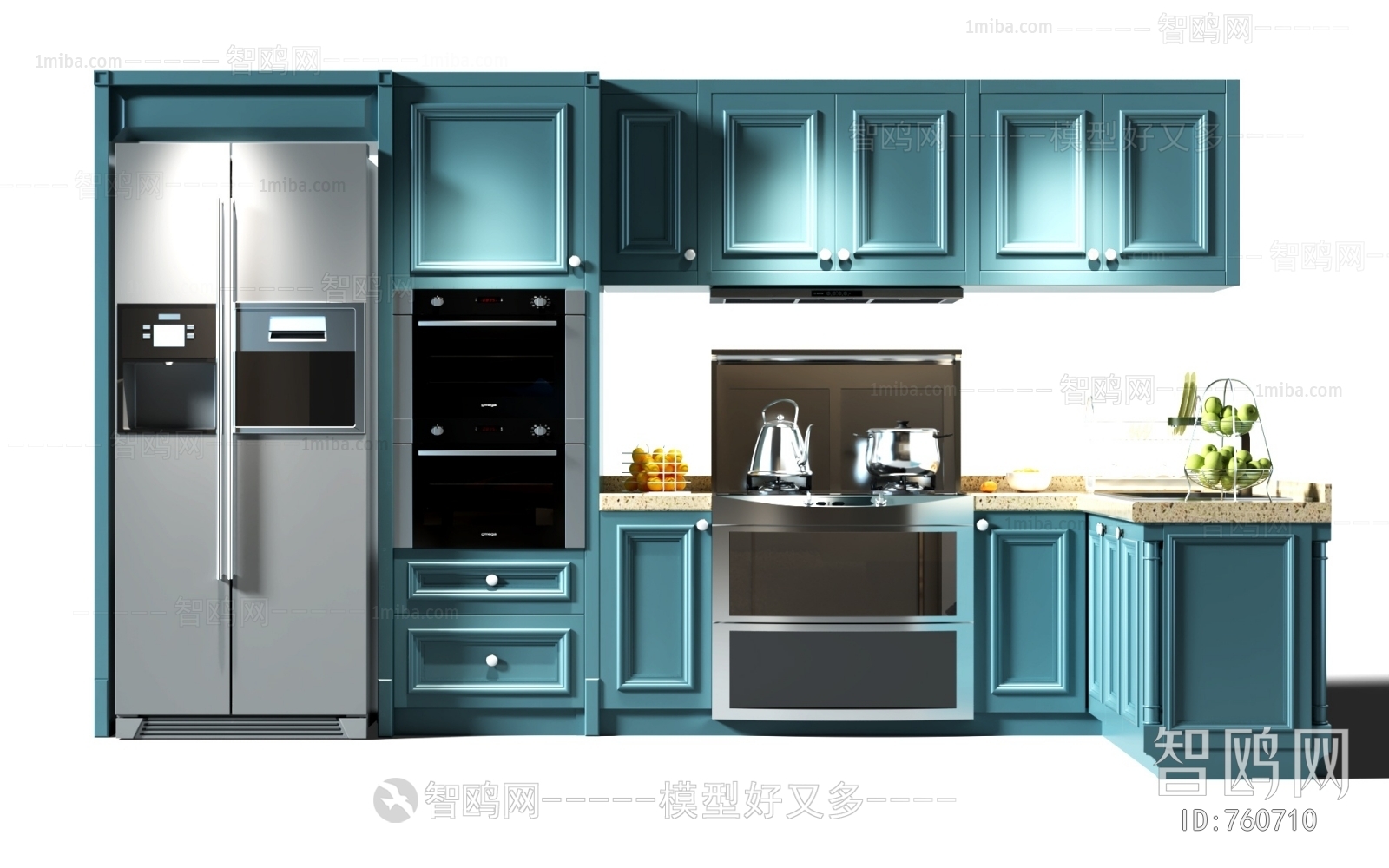 Simple European Style Kitchen Cabinet