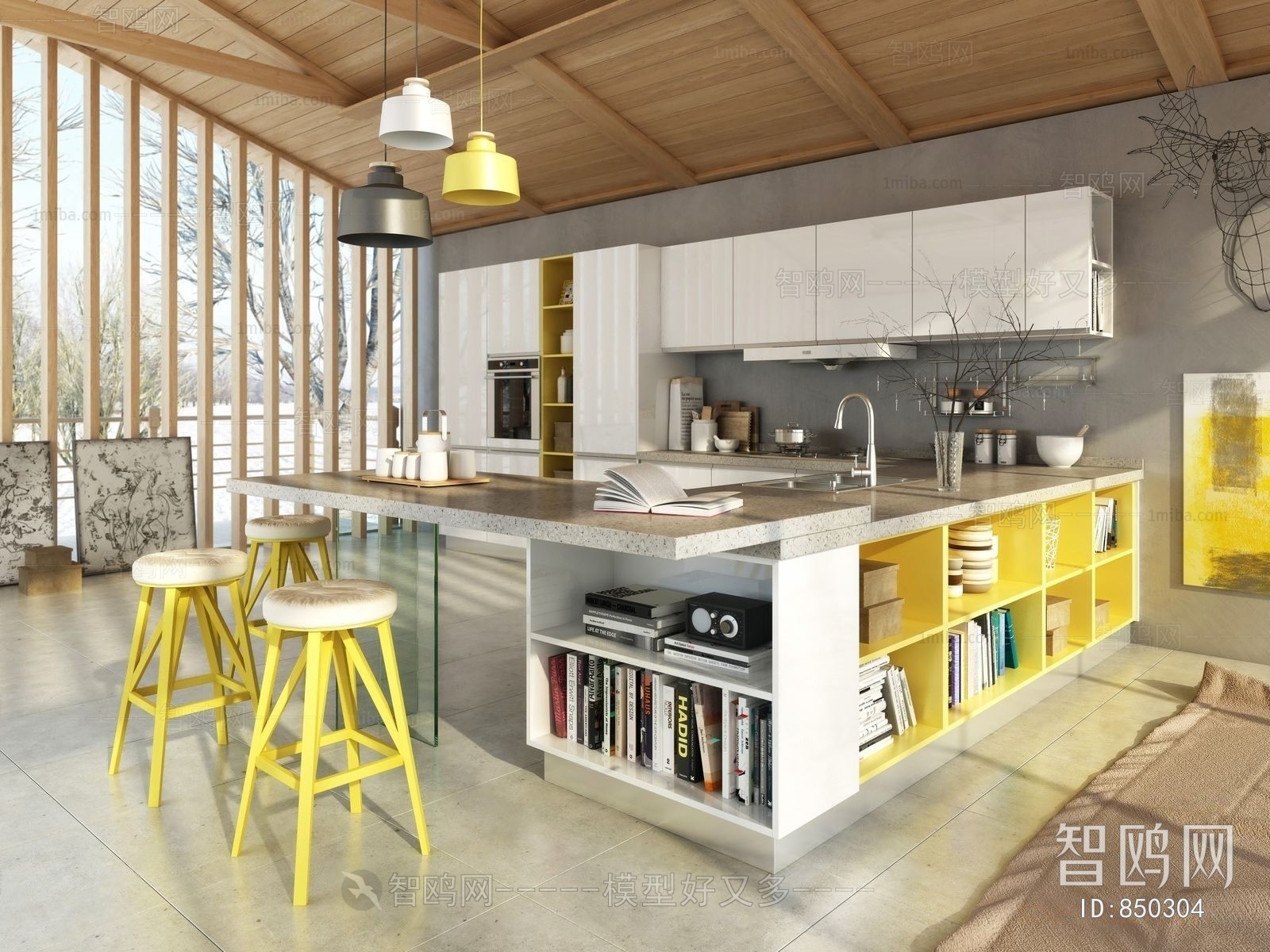 Nordic Style Open Kitchen