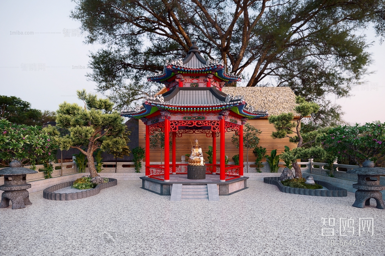 New Chinese Style Courtyard/landscape