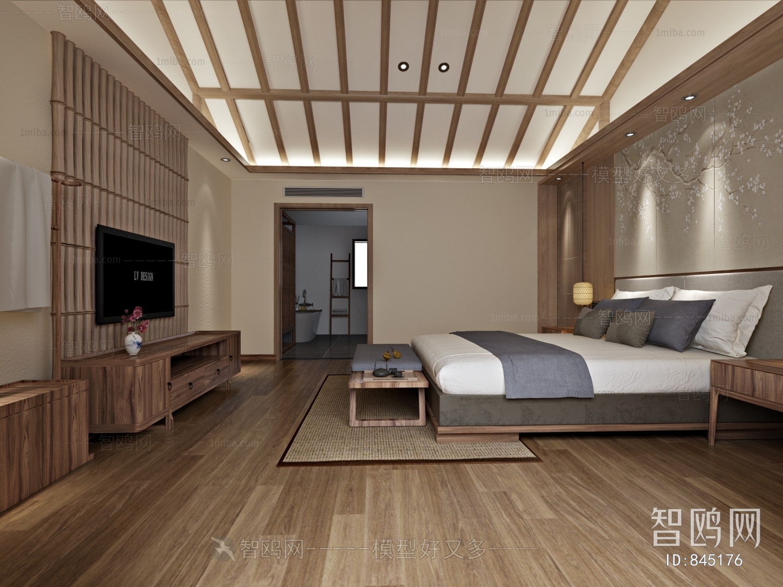 New Chinese Style Bedroom