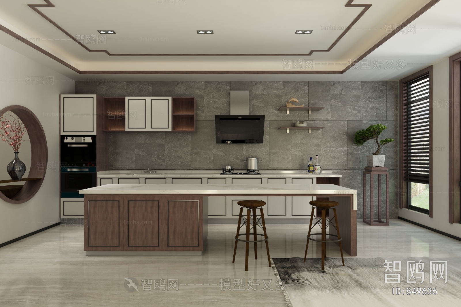 New Chinese Style Open Kitchen