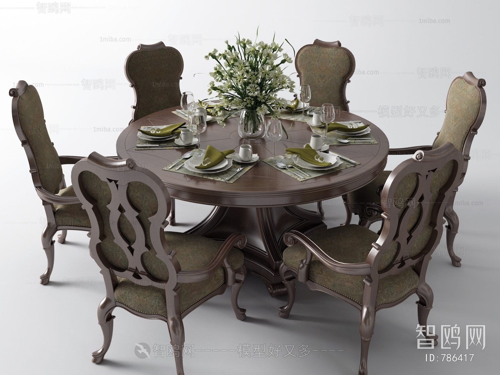 American Style Dining Table And Chairs