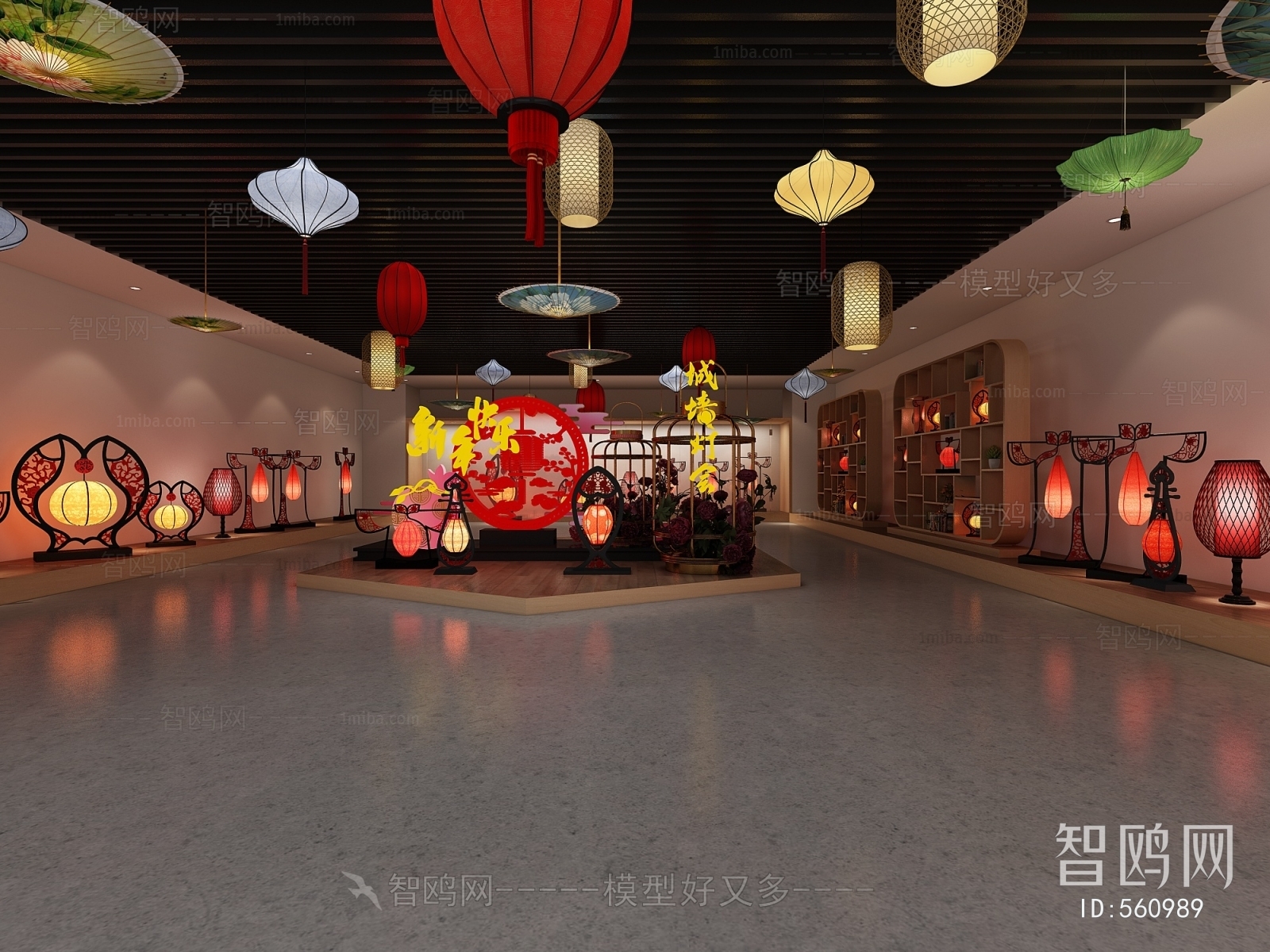 New Chinese Style Exhibition Hall