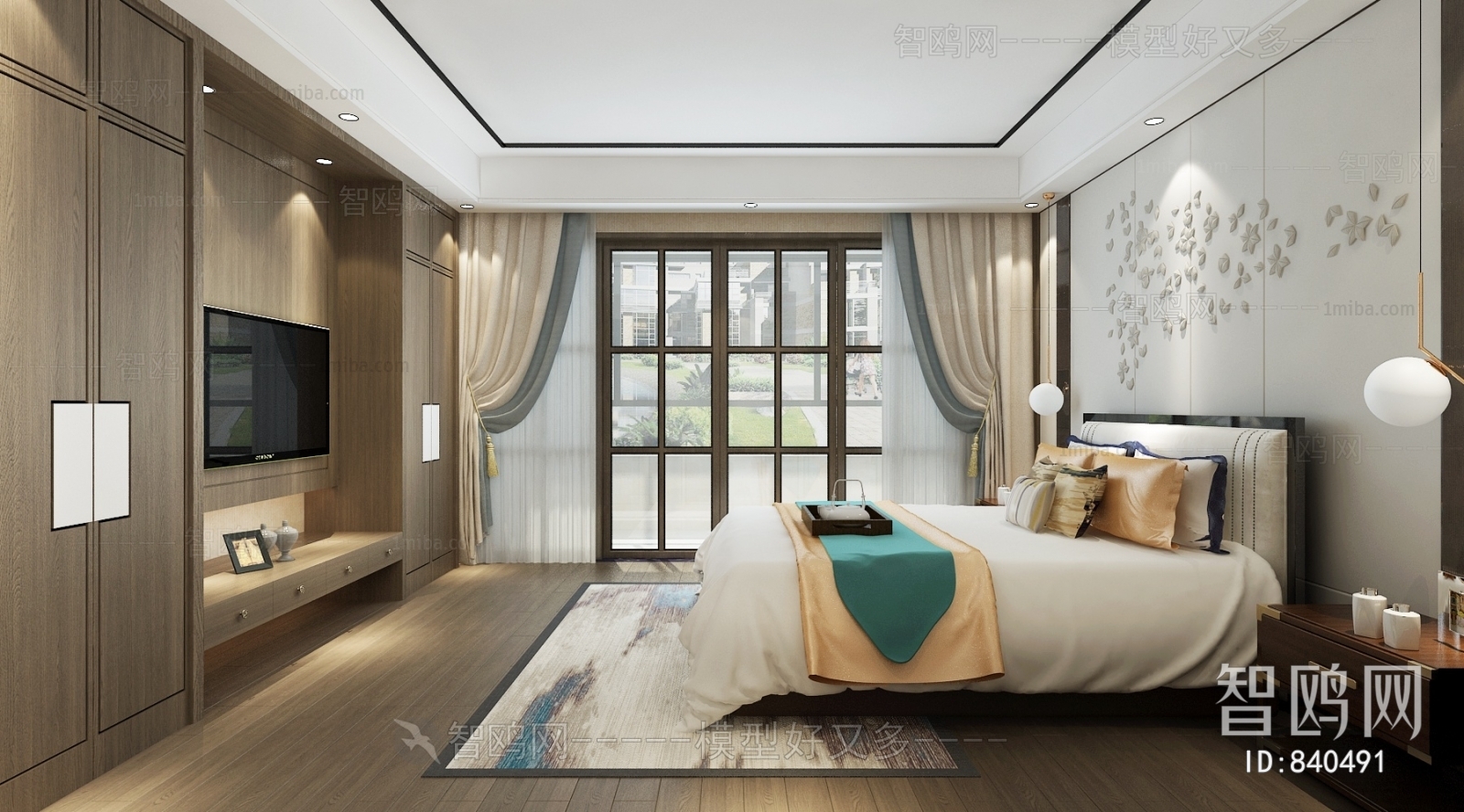 New Chinese Style Bedroom