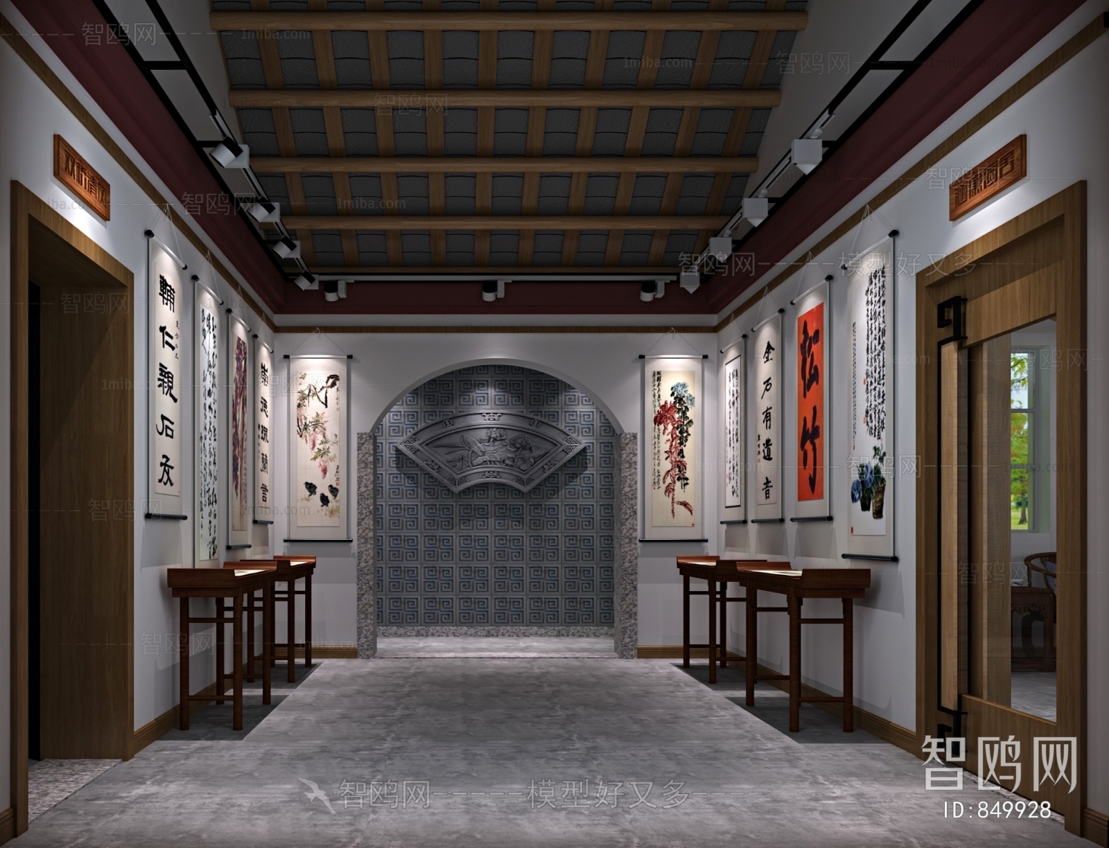 New Chinese Style Exhibition Hall